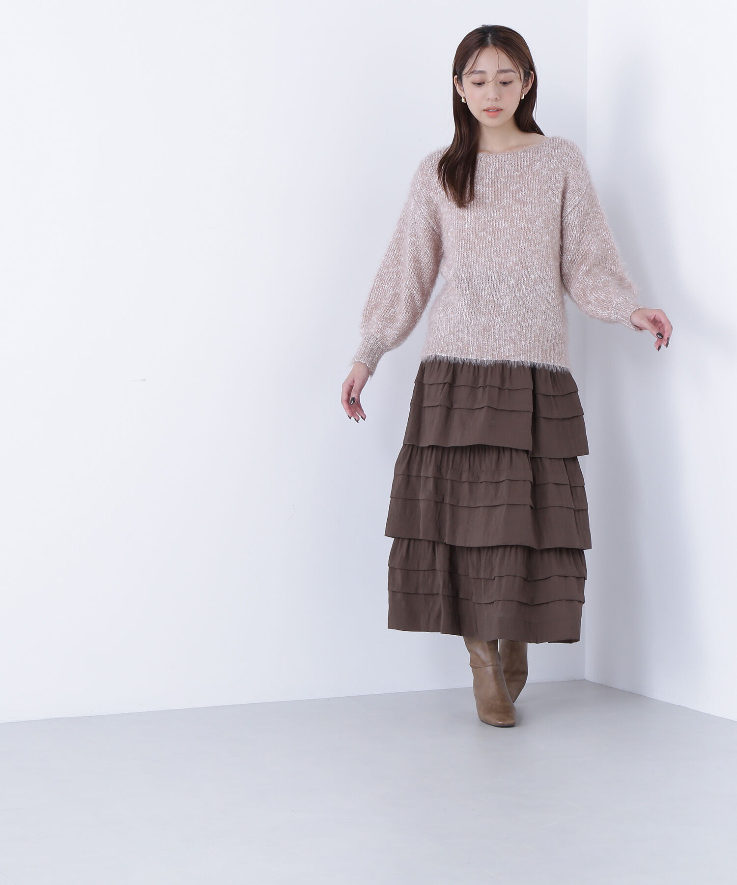  「ミルフィーユティアードスカート」|スカート|