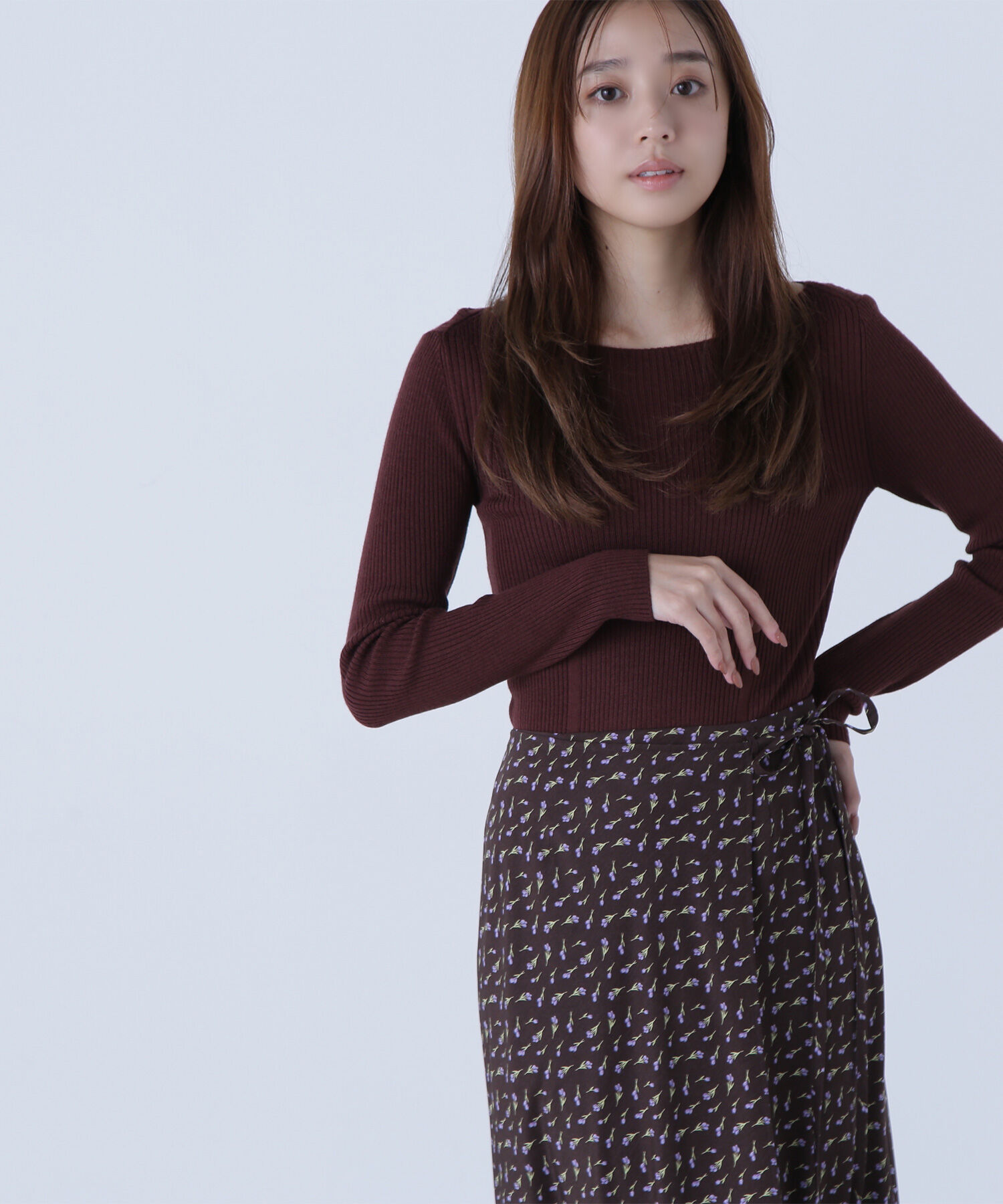  「ウールブレンドニットシリーズ ボートネック」|ニット・セーター|