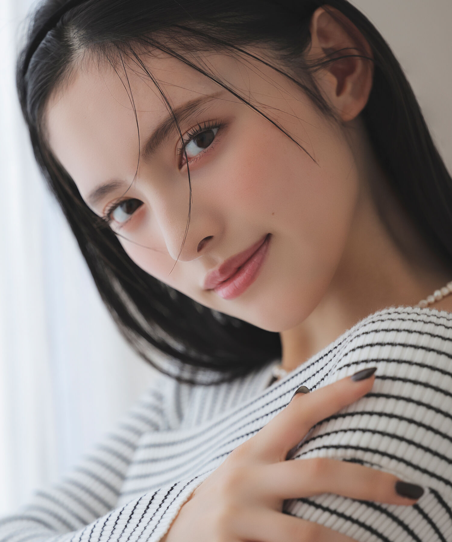  「クロスネックリブニット」|ニット・セーター|