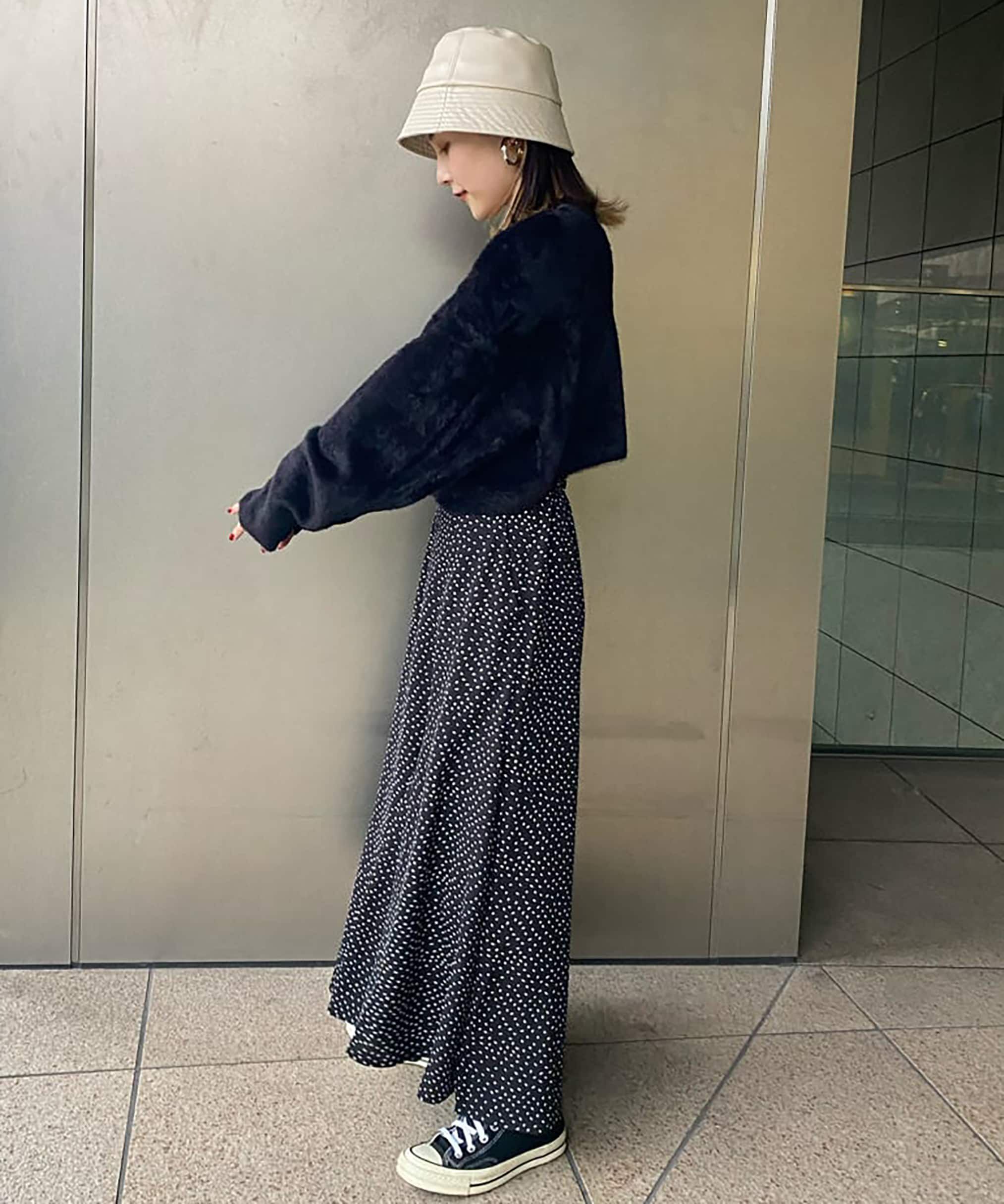  「変形ドットマーメイドスカート」|スカート|