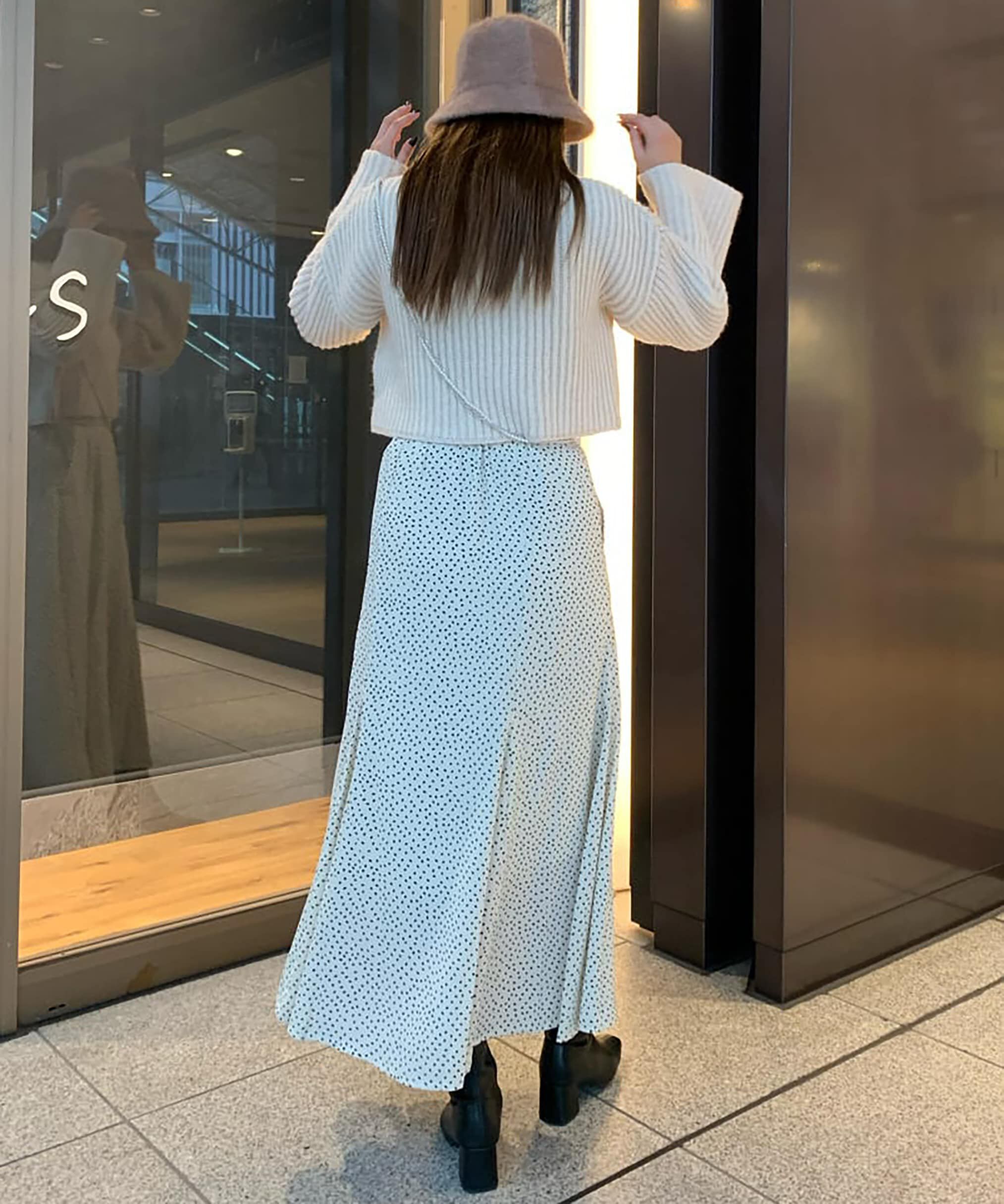  「変形ドットマーメイドスカート」|スカート|