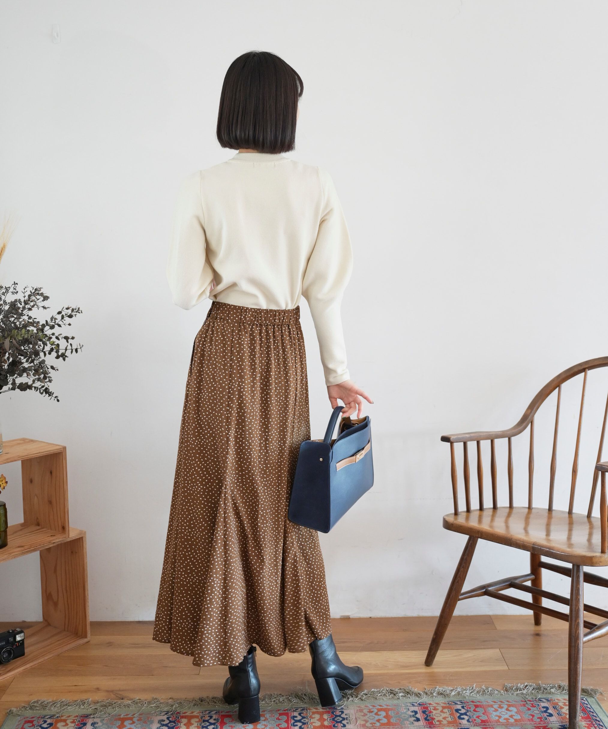  「変形ドットマーメイドスカート」|スカート|