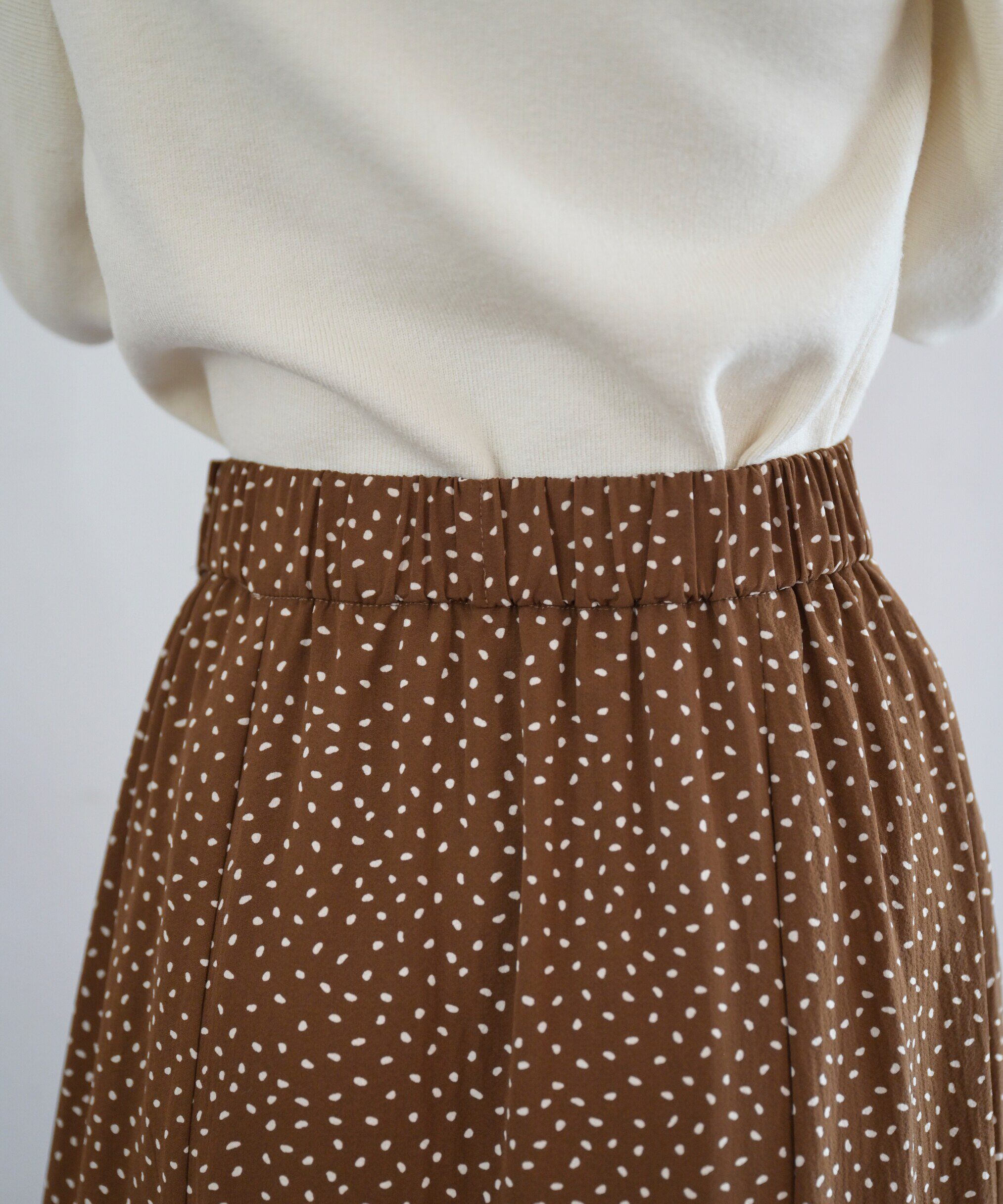  「変形ドットマーメイドスカート」|スカート|