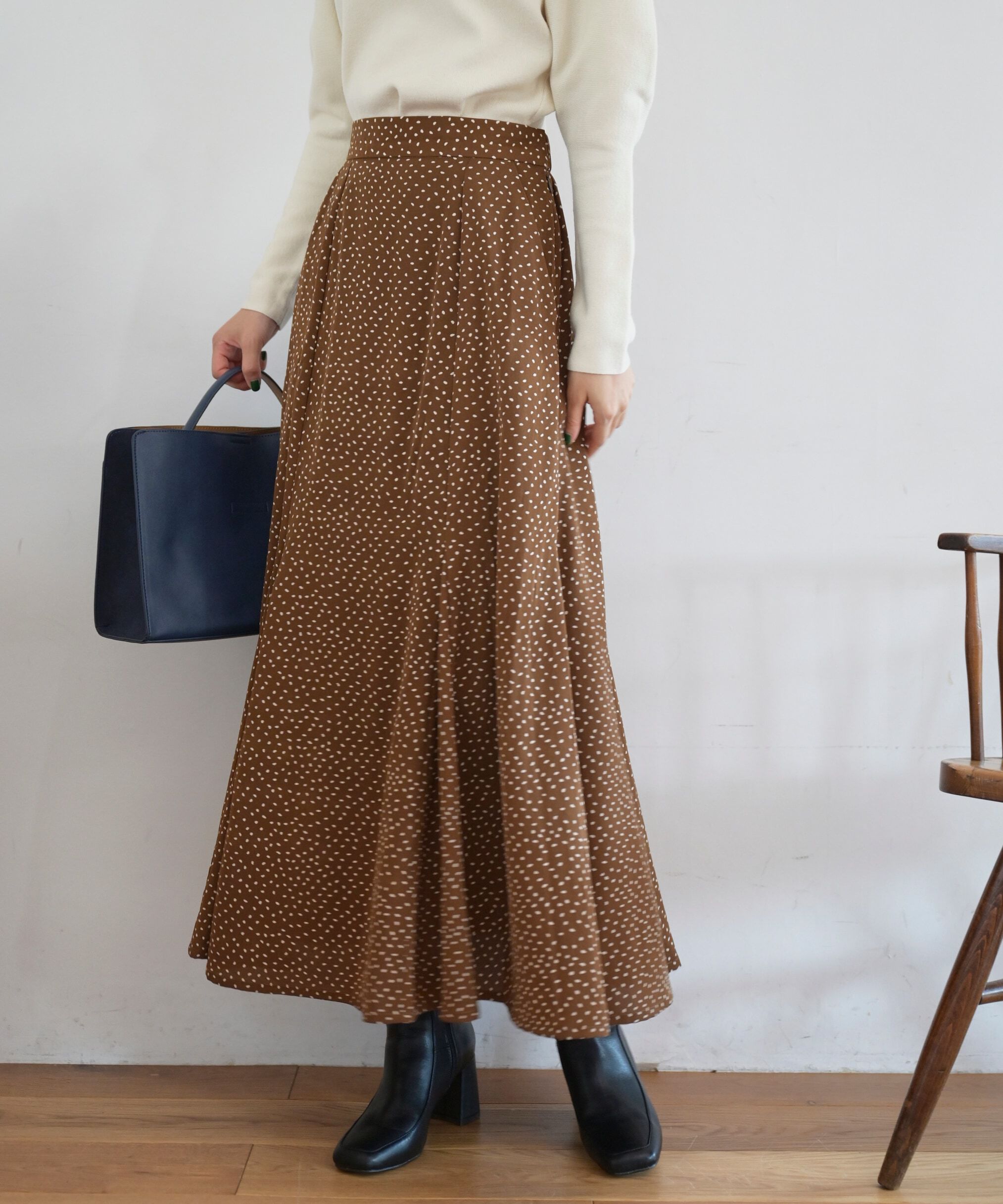  「変形ドットマーメイドスカート」|スカート|