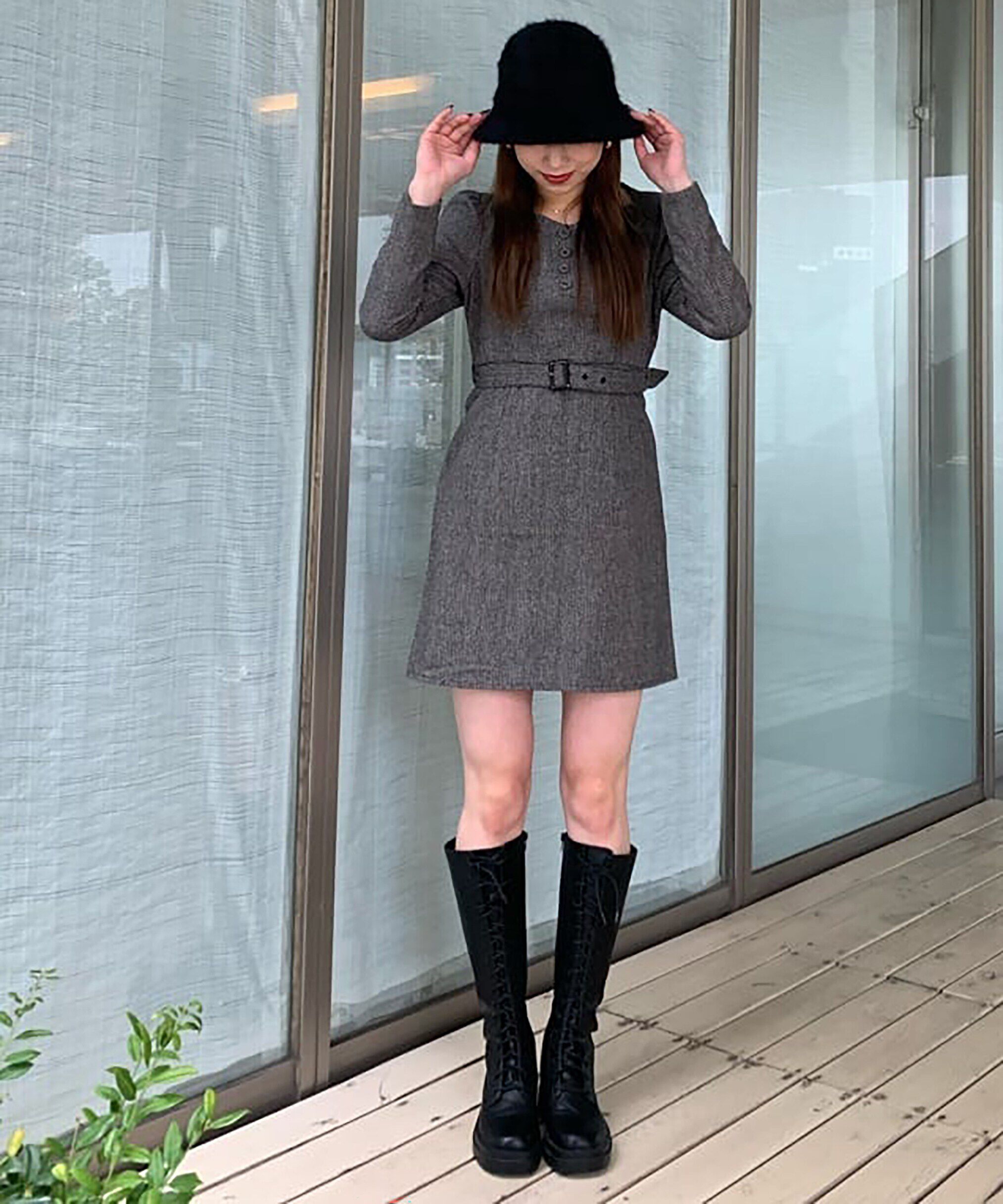  「パネル切替ミニワンピース」|ワンピース|