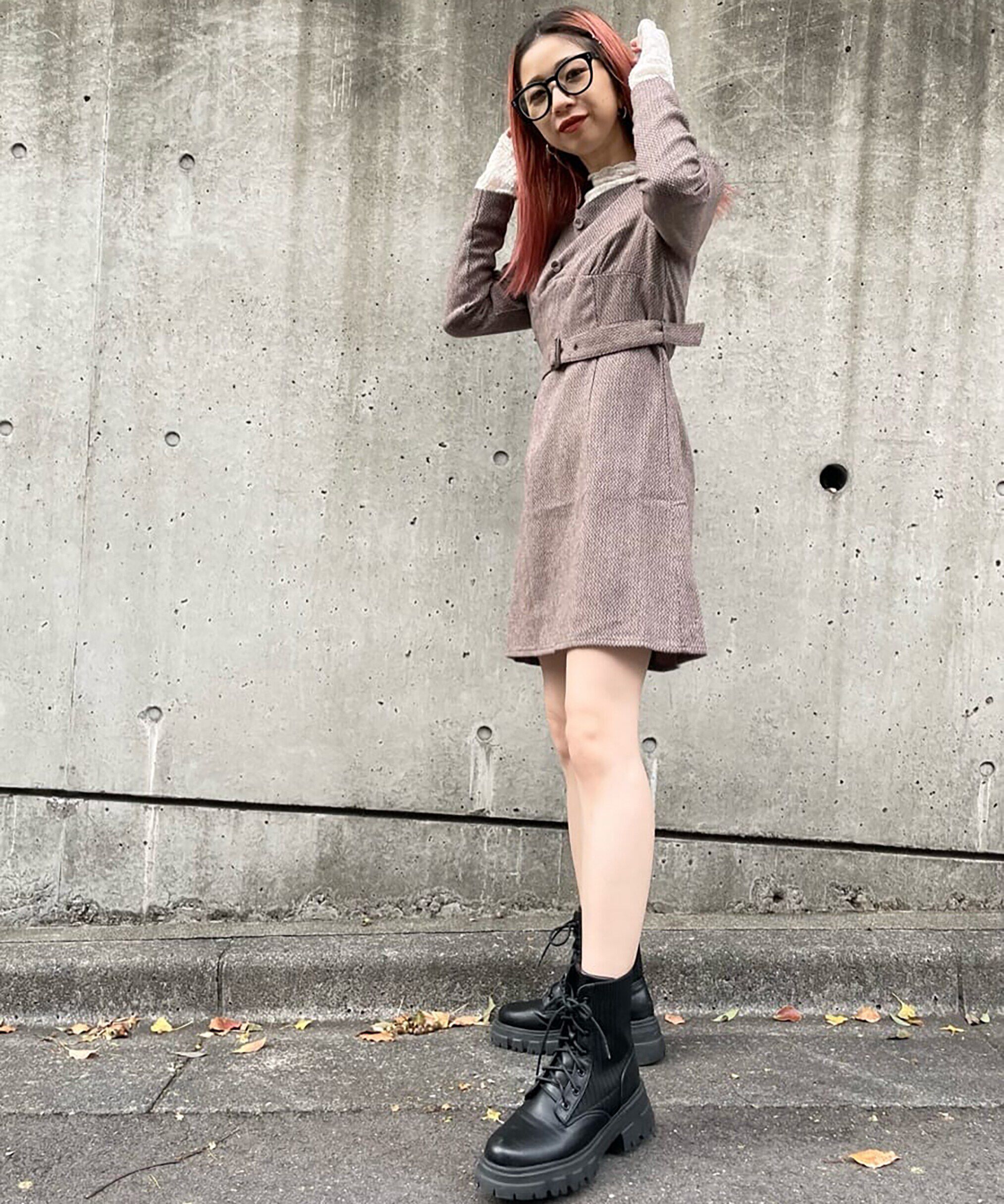  「パネル切替ミニワンピース」|ワンピース|