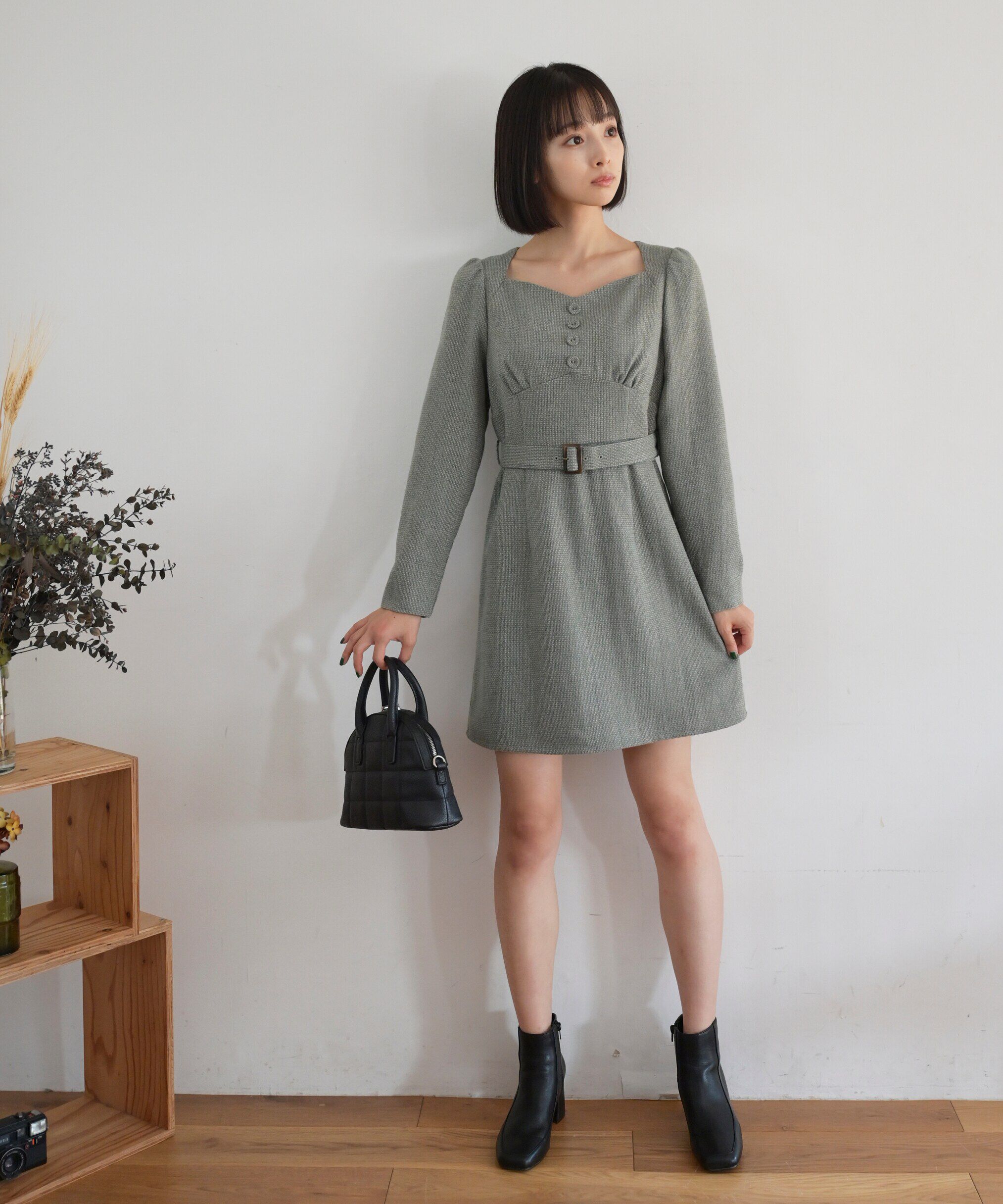  「パネル切替ミニワンピース」|ワンピース|