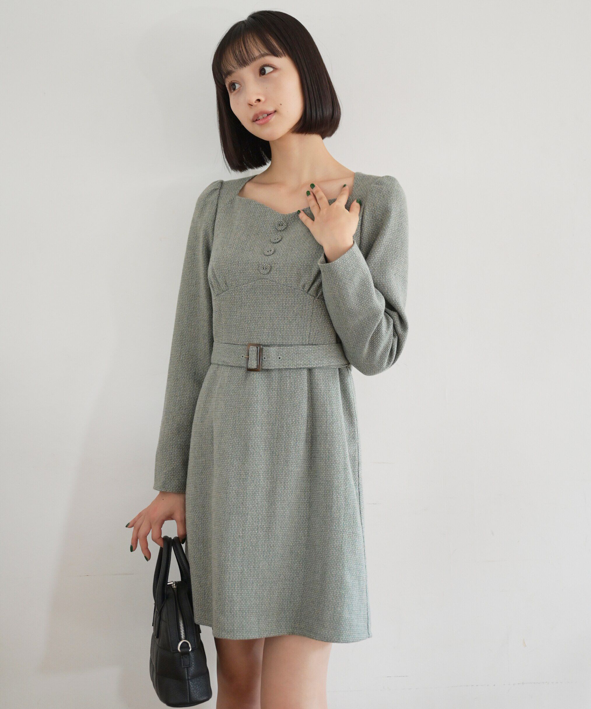  「パネル切替ミニワンピース」|ワンピース|