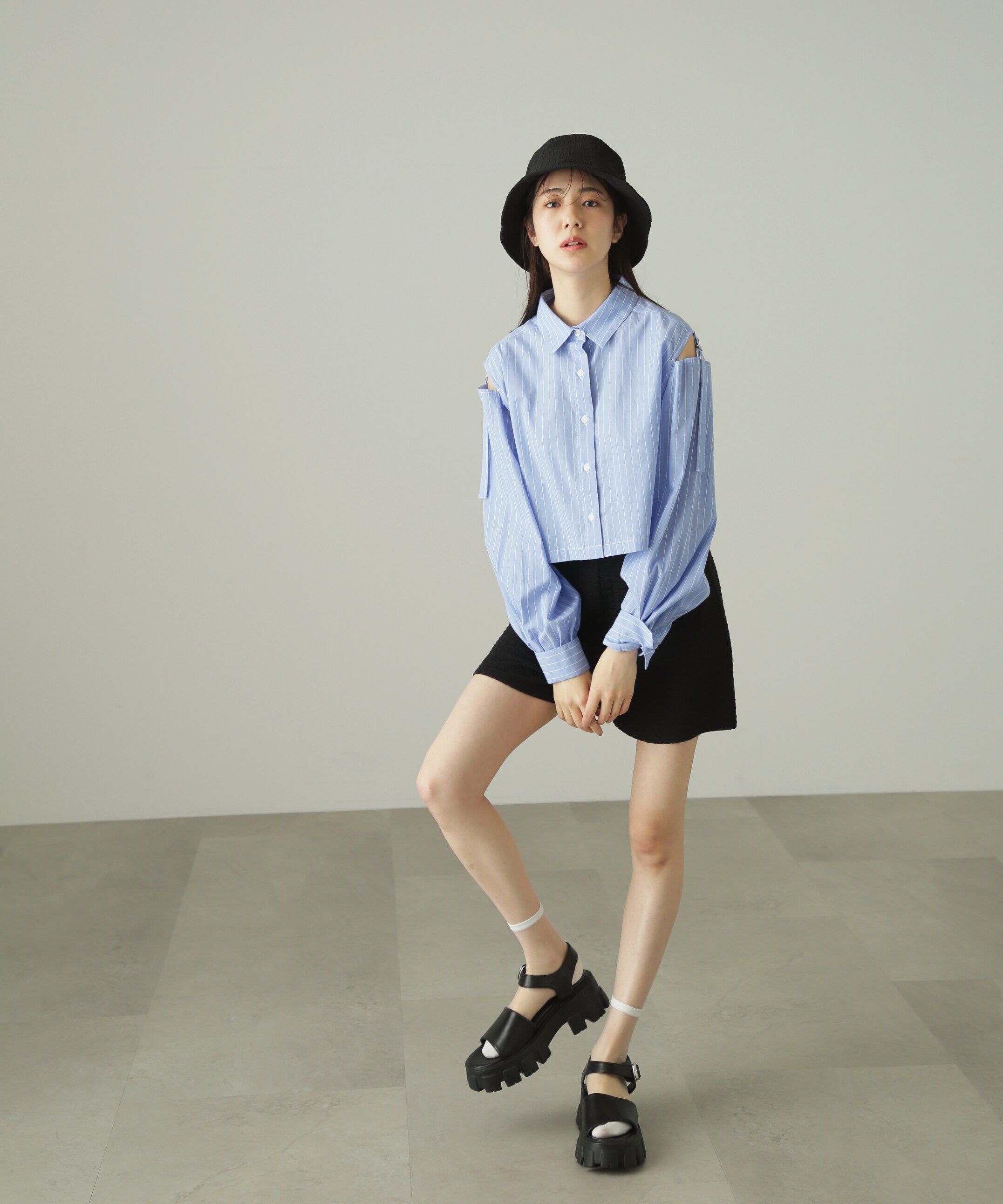  「ギャザーチューリップバケット」|ハット|