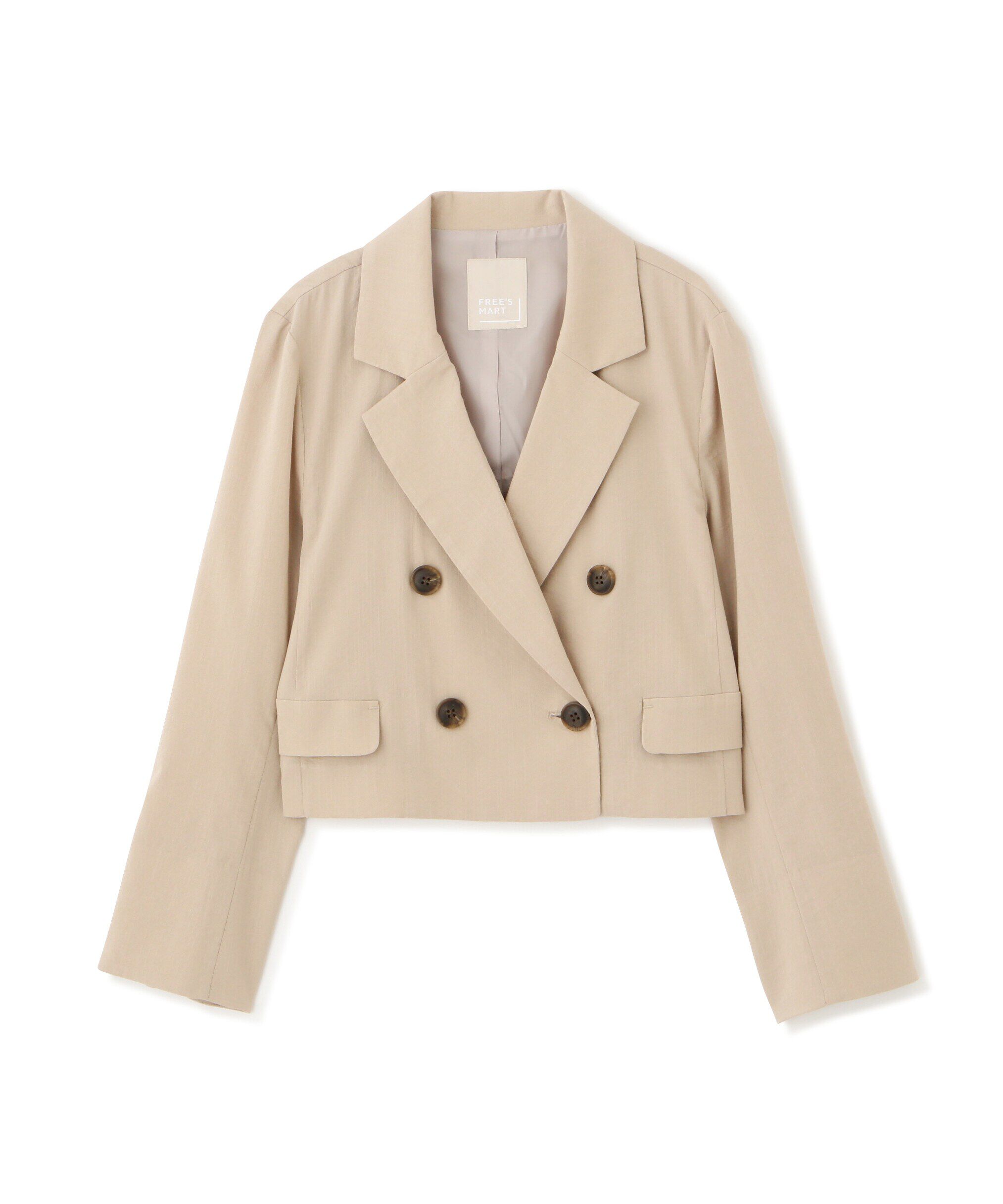  「麻調合繊ショート丈ジャケット」|その他|