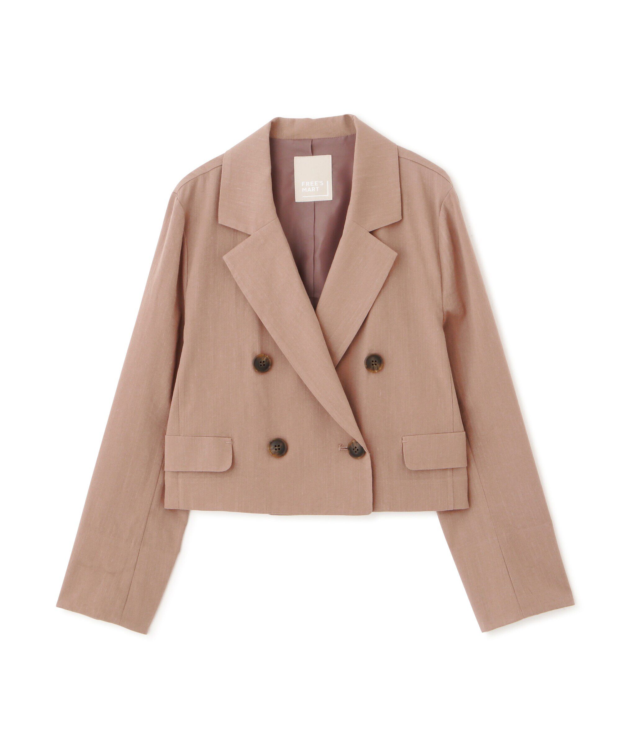  「麻調合繊ショート丈ジャケット」|その他|