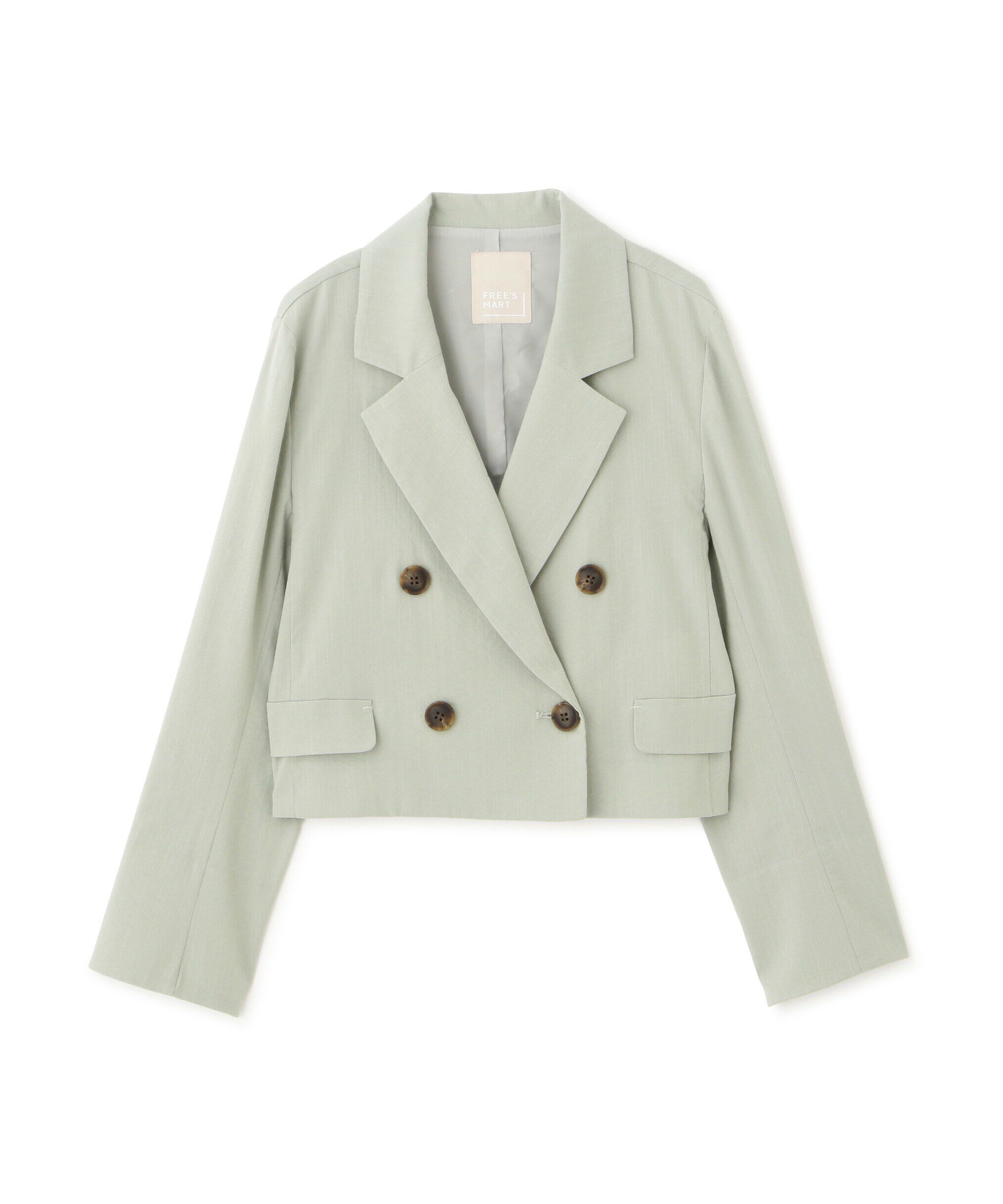  「麻調合繊ショート丈ジャケット」|その他|