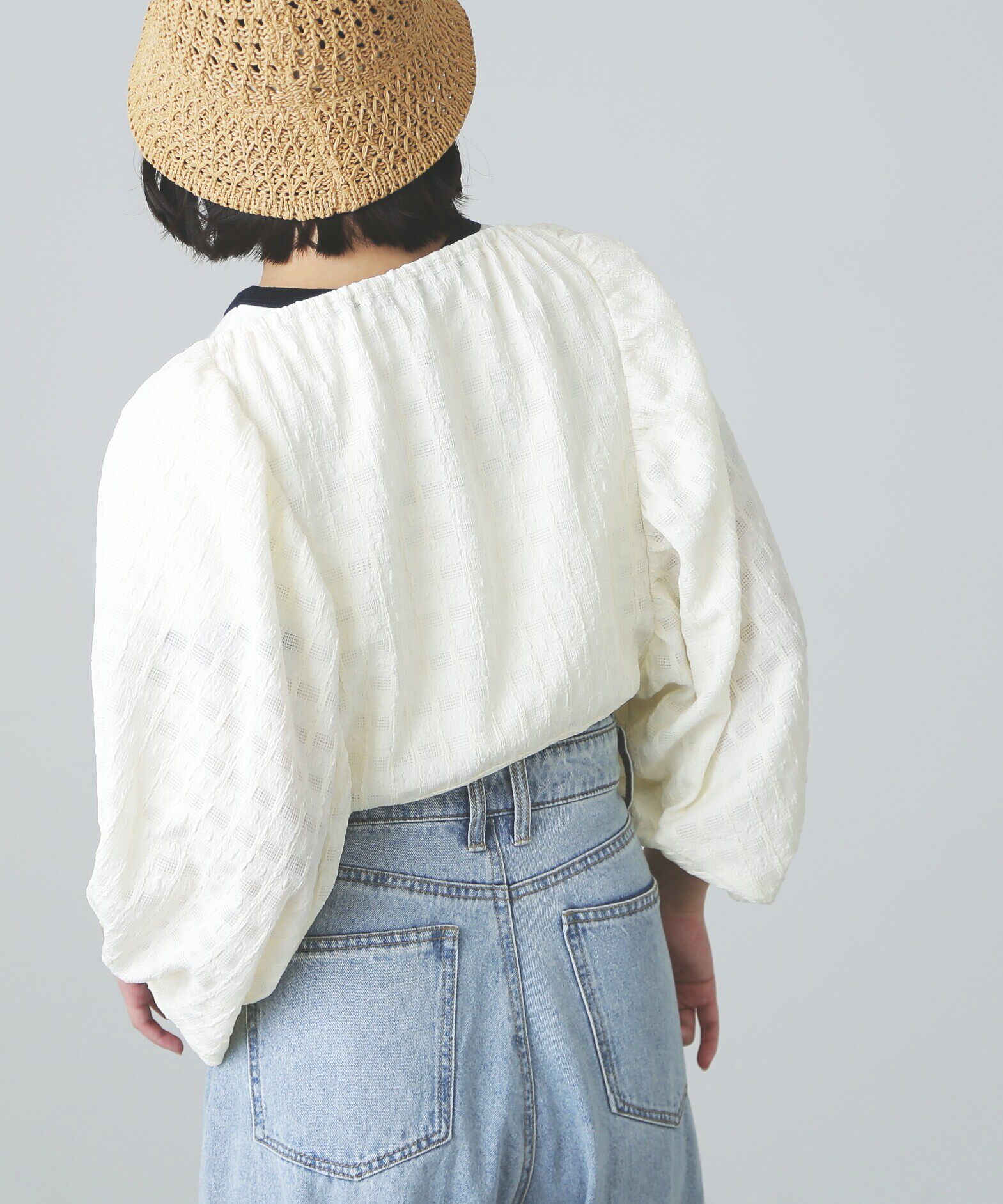  「ボリューム袖カットソーボレロ」|Tシャツ・カットソー|