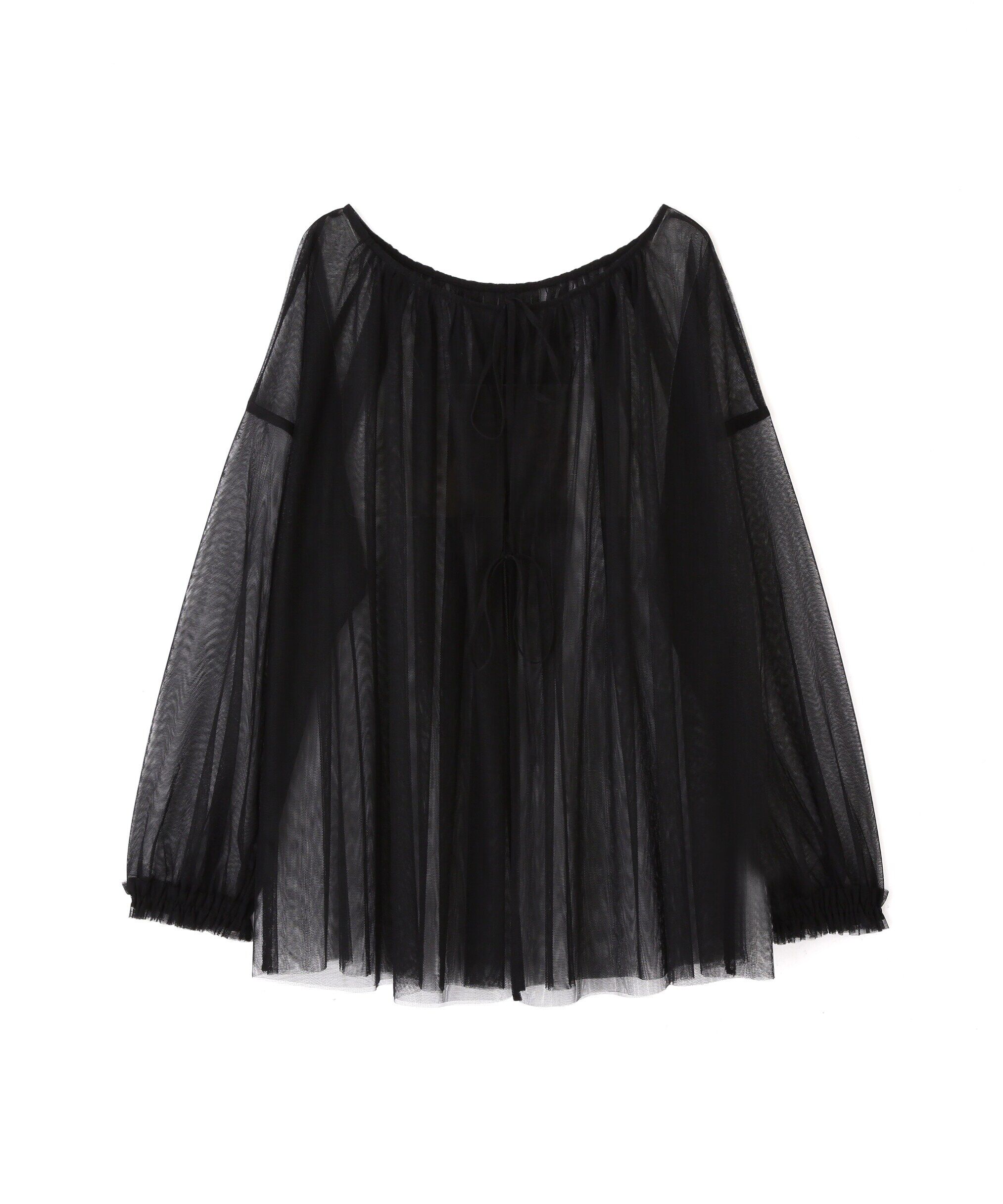  「チュール前後2Wayオーバーブラウス」|シャツ・ブラウス|