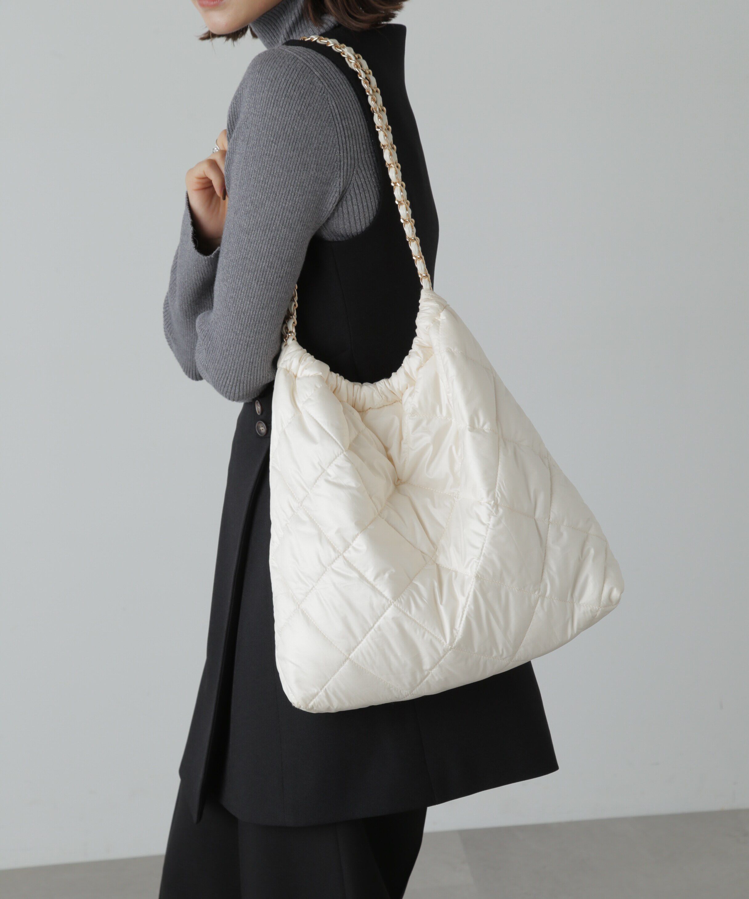  「キルティングチェーントートバッグ」|その他|