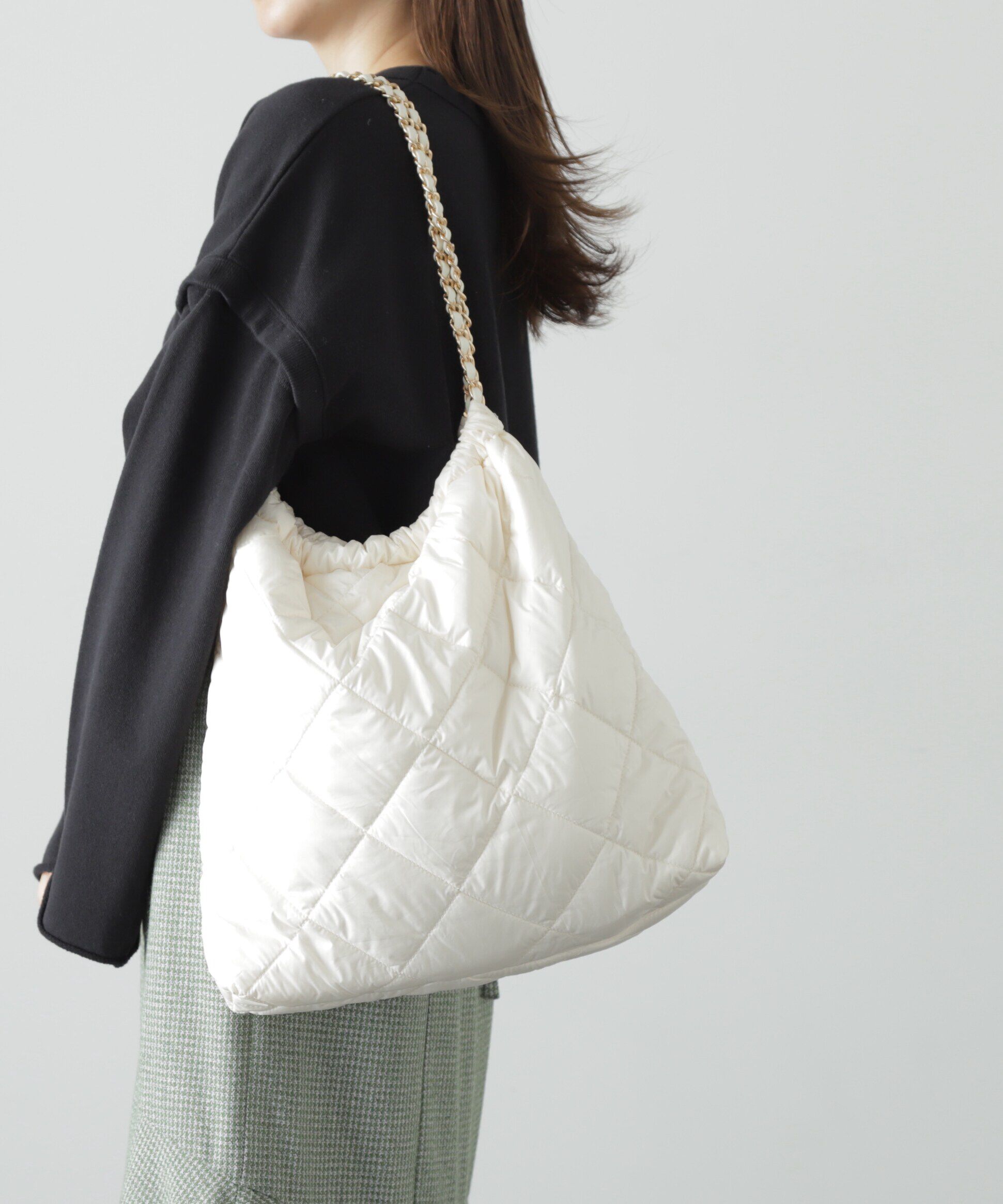  「キルティングチェーントートバッグ」|その他|