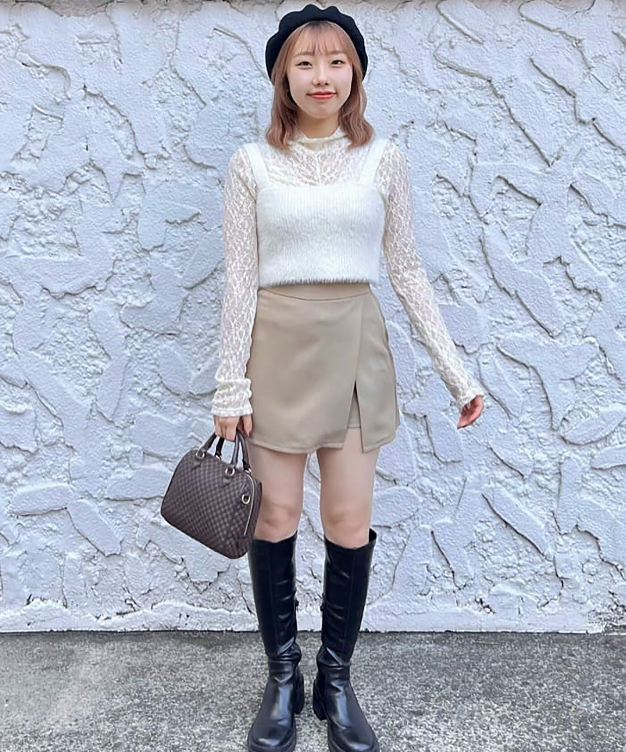  「フロントスリットAラインミニスカートパンツ」|その他|