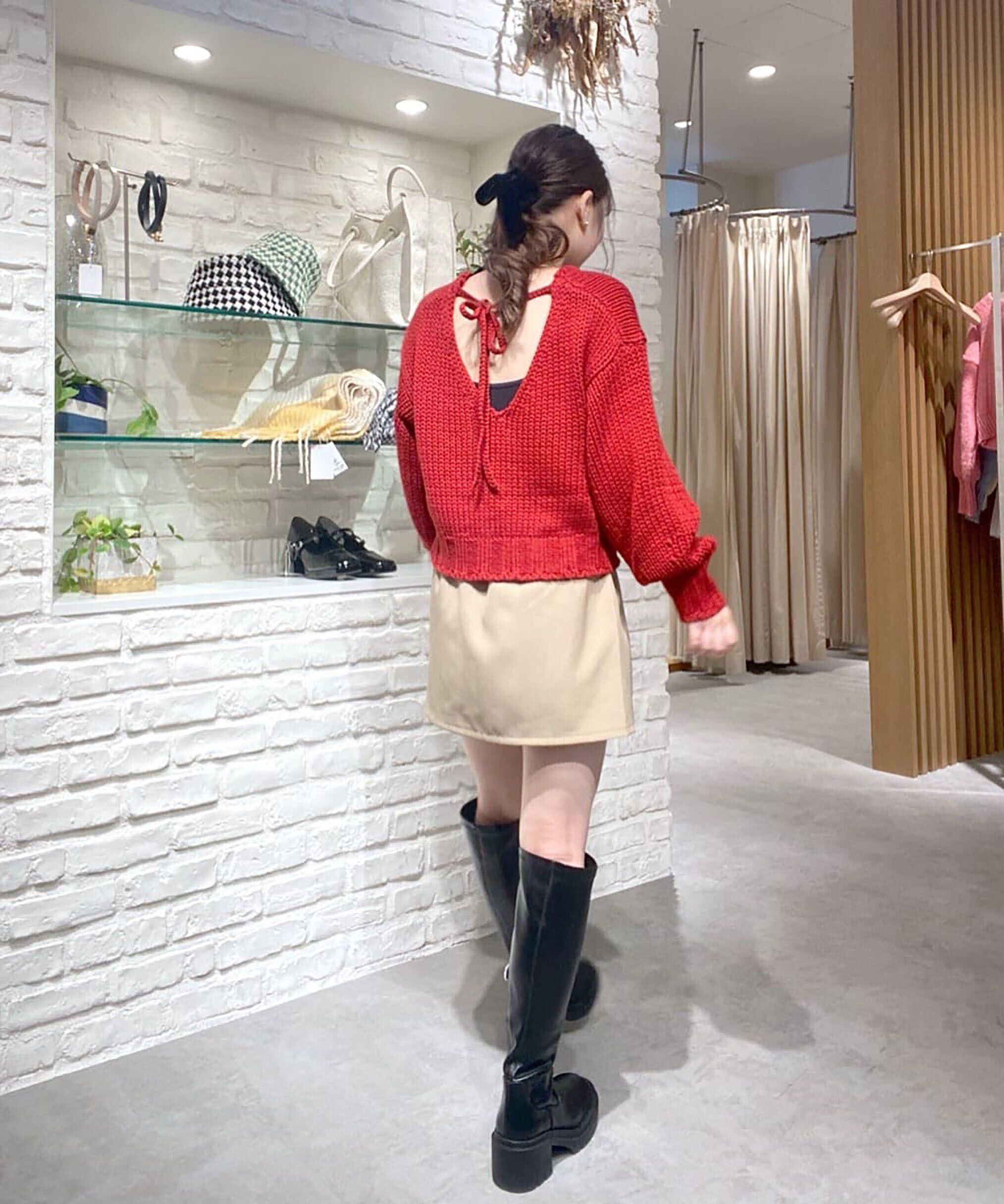  「フロントスリットAラインミニスカートパンツ」|その他|