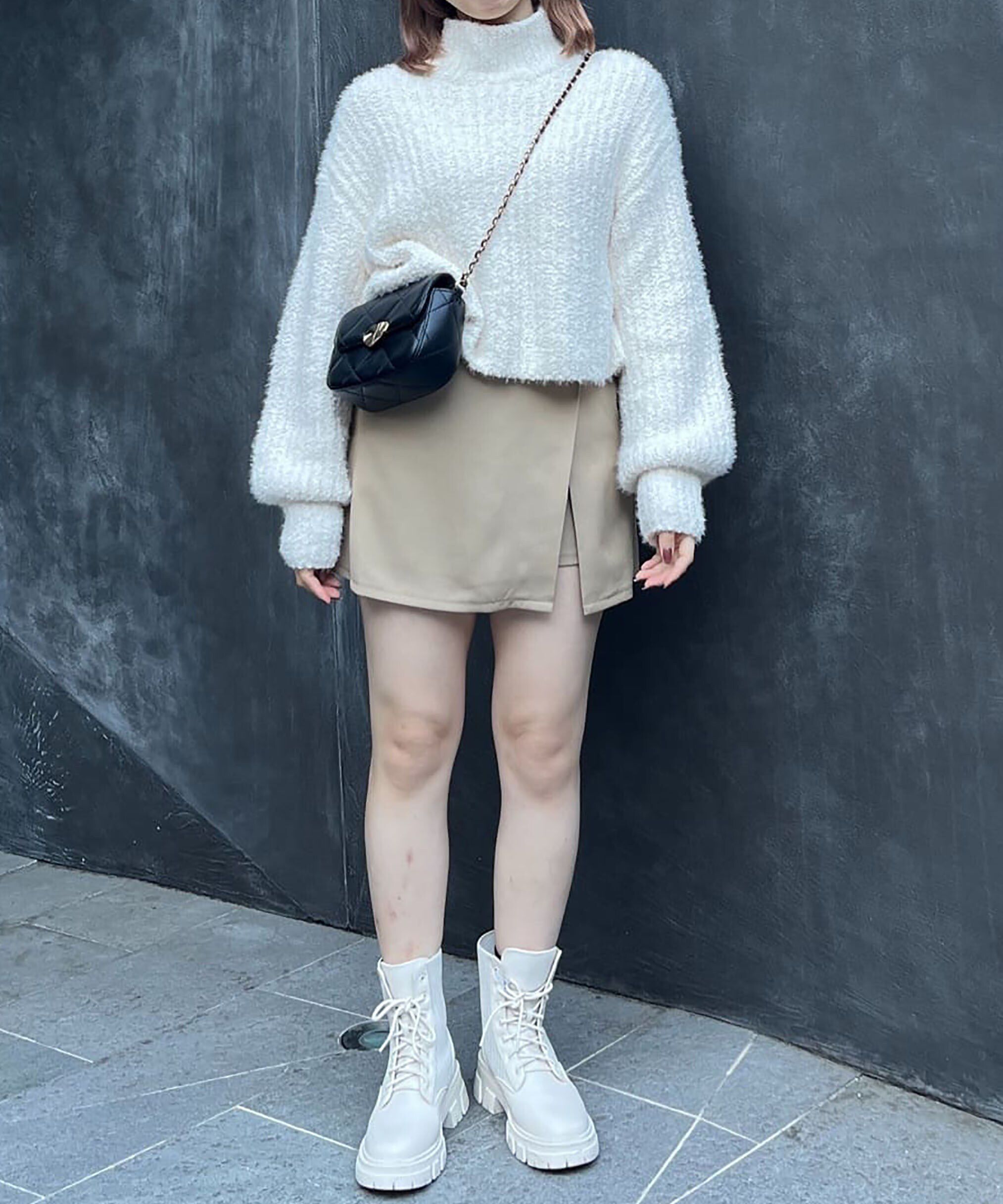  「フロントスリットAラインミニスカートパンツ」|その他|