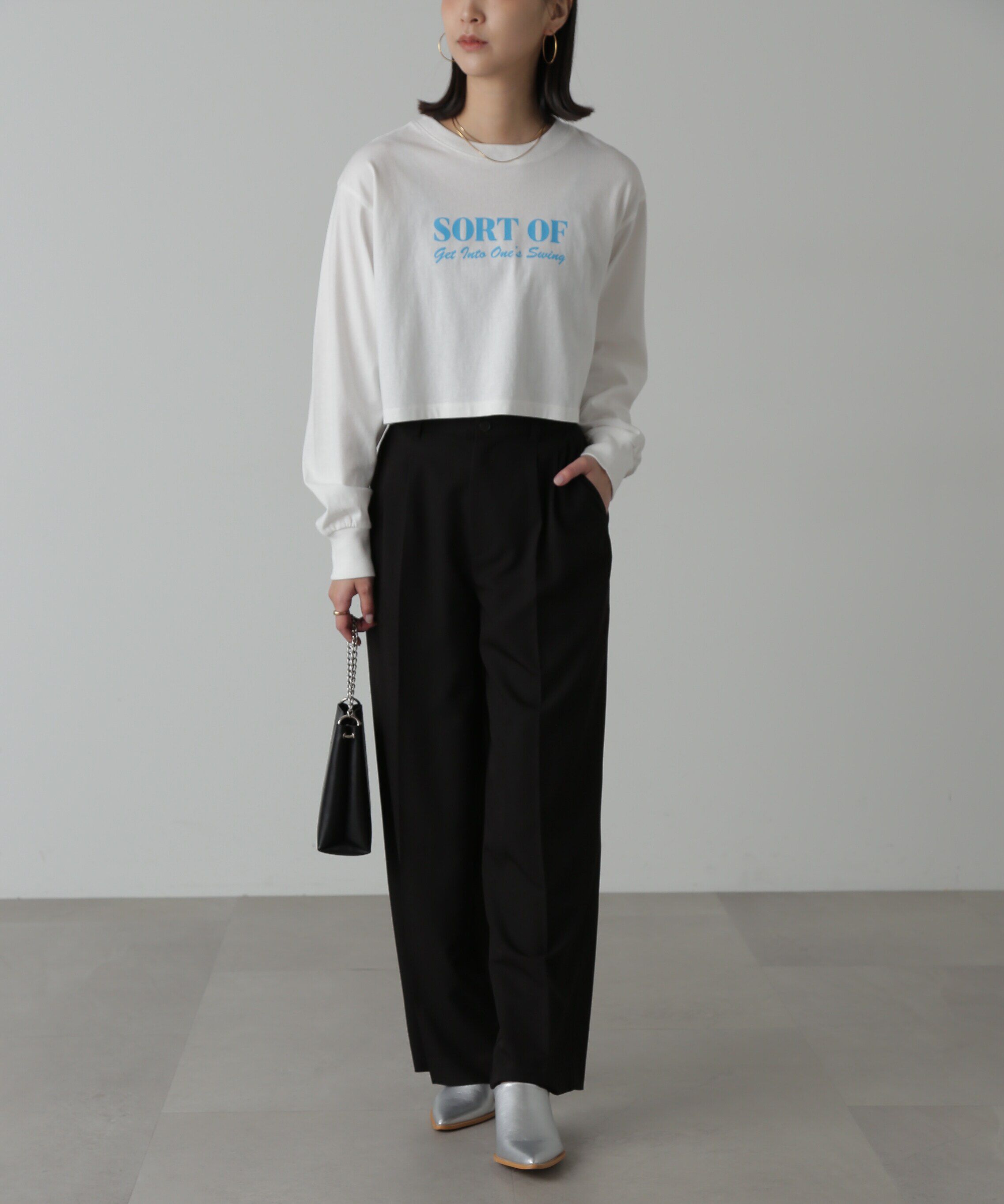  「2Wayベルト折り返しワイドパンツ」|その他|