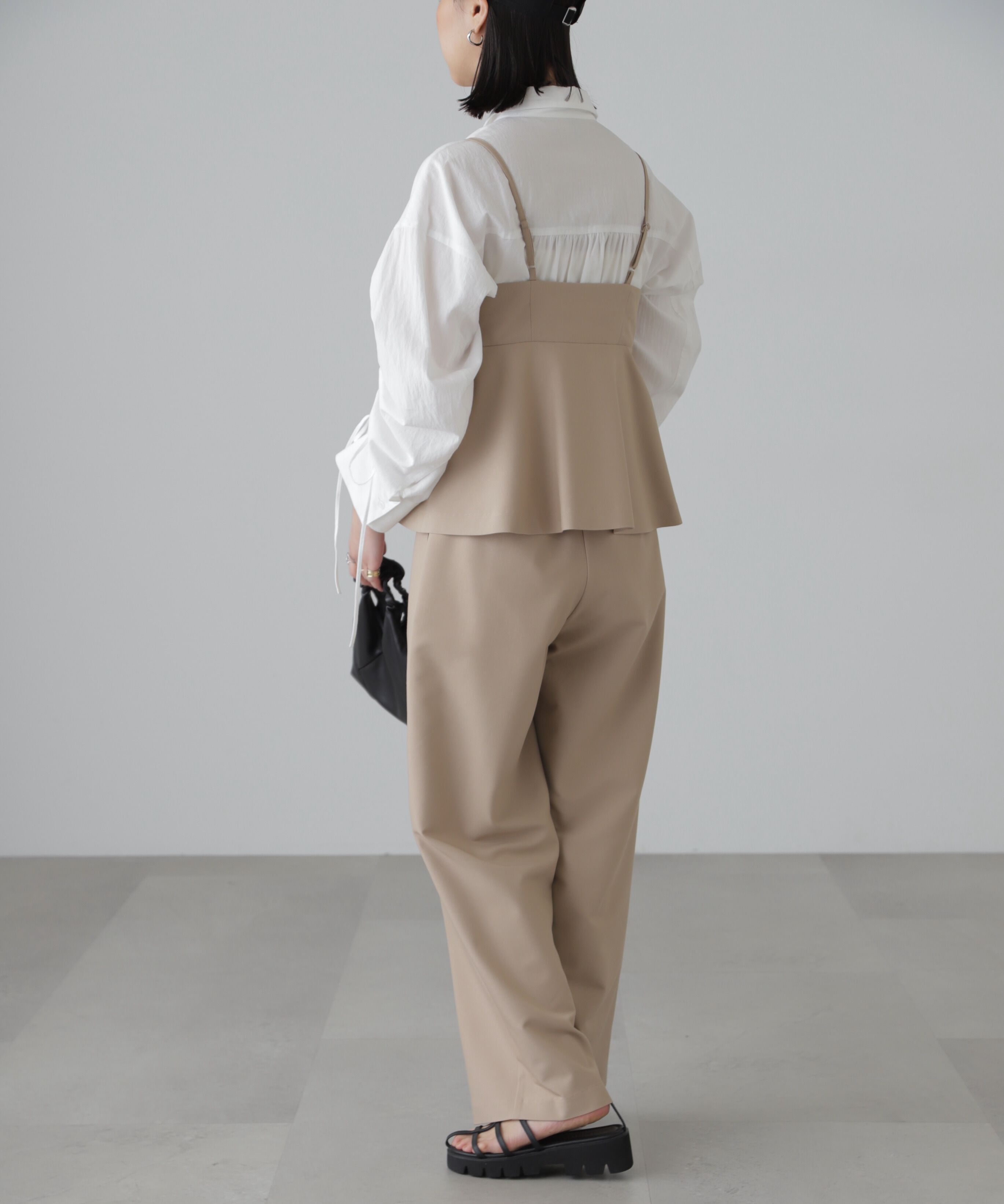  「＜セットアップ対応＞タックセミワイドパンツ」|その他|