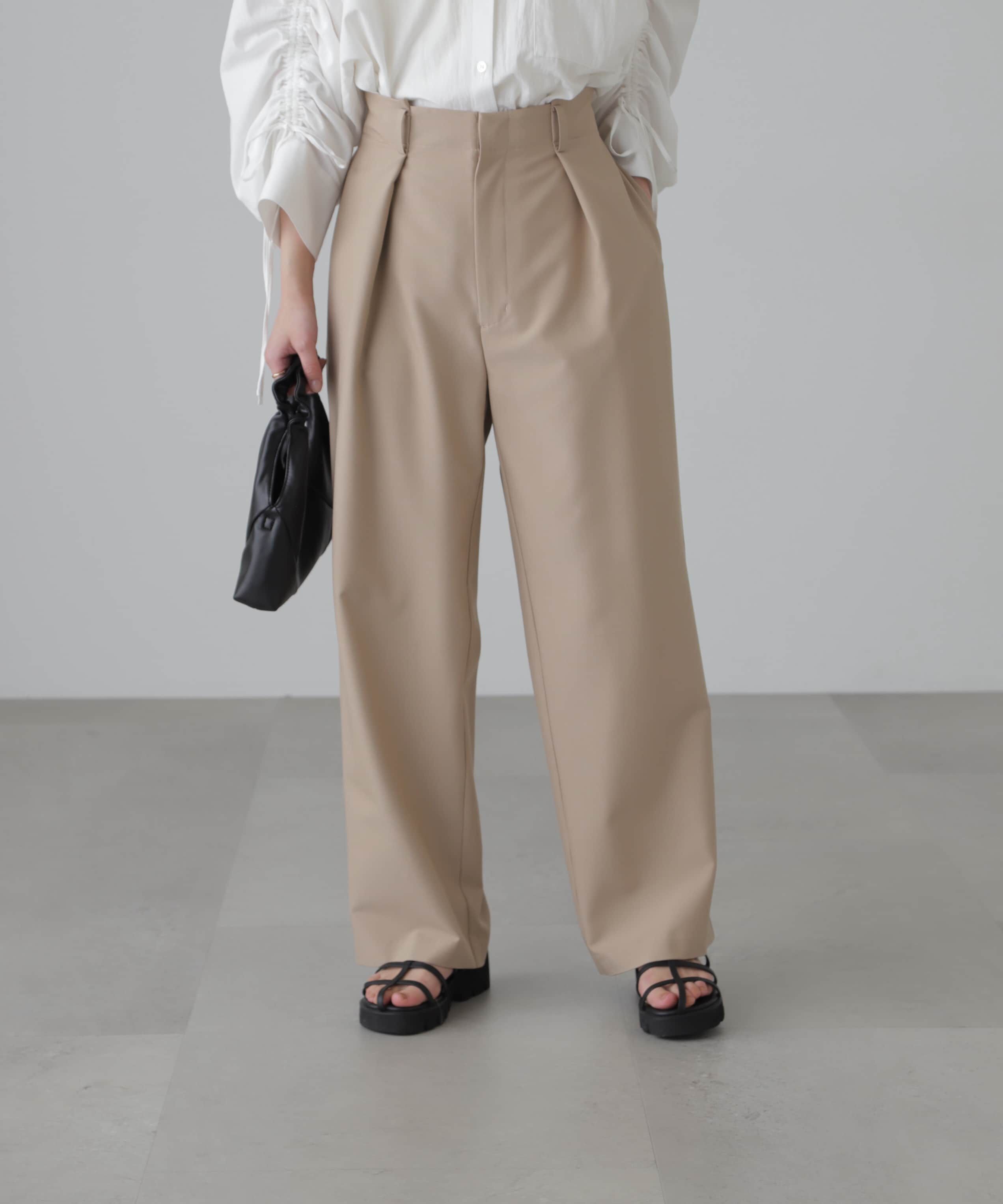  「＜セットアップ対応＞タックセミワイドパンツ」|その他|