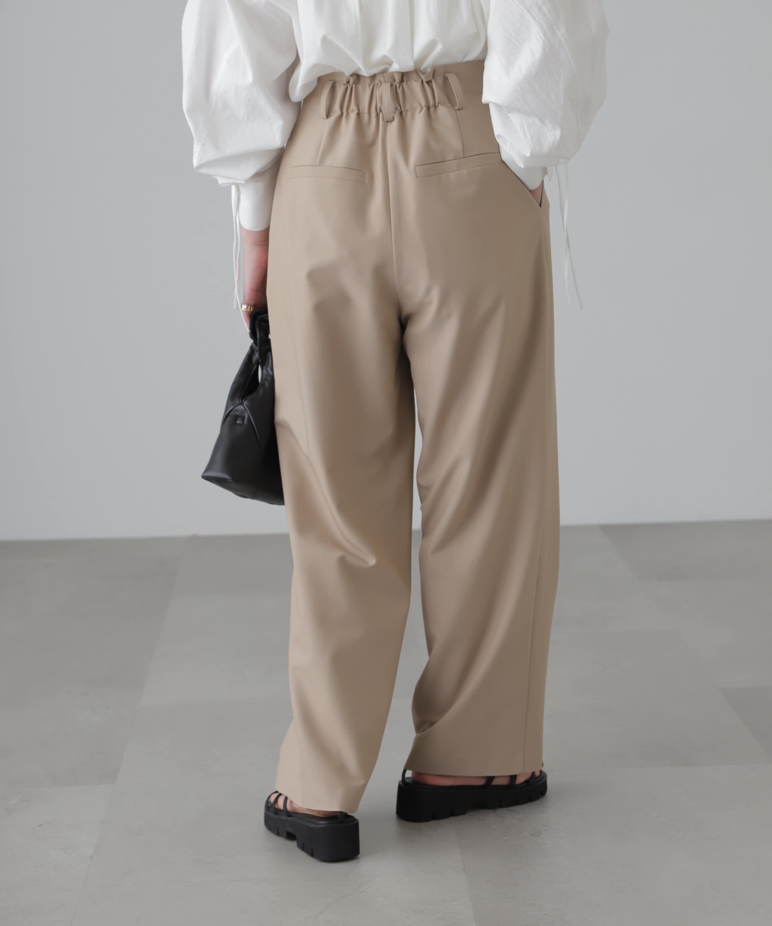  「＜セットアップ対応＞タックセミワイドパンツ」|その他|