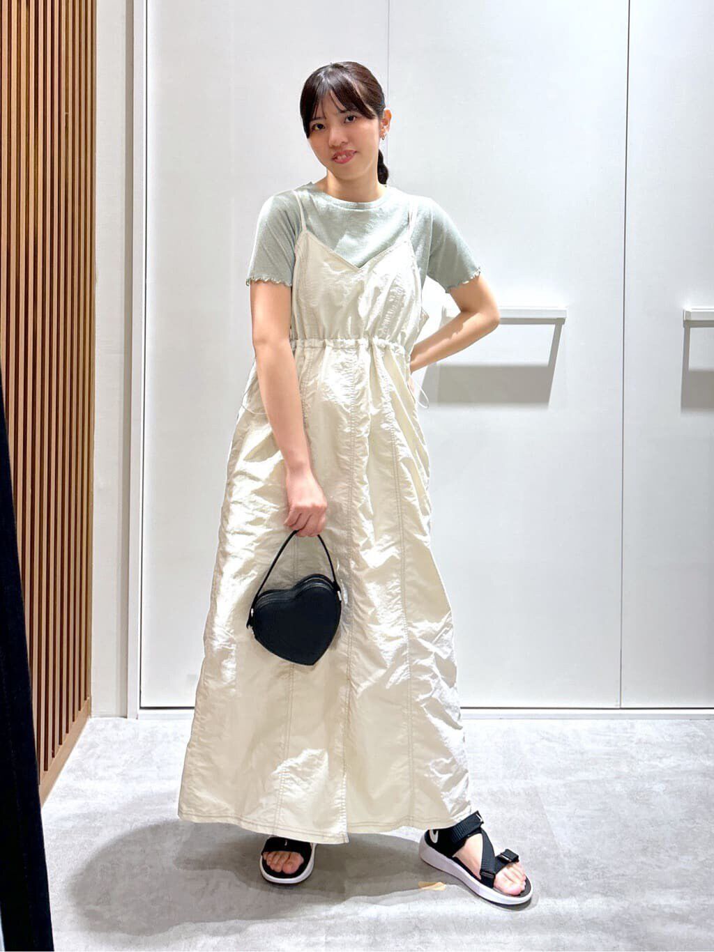  「ラメシアークルーネック半袖カットソー」|Tシャツ・カットソー|