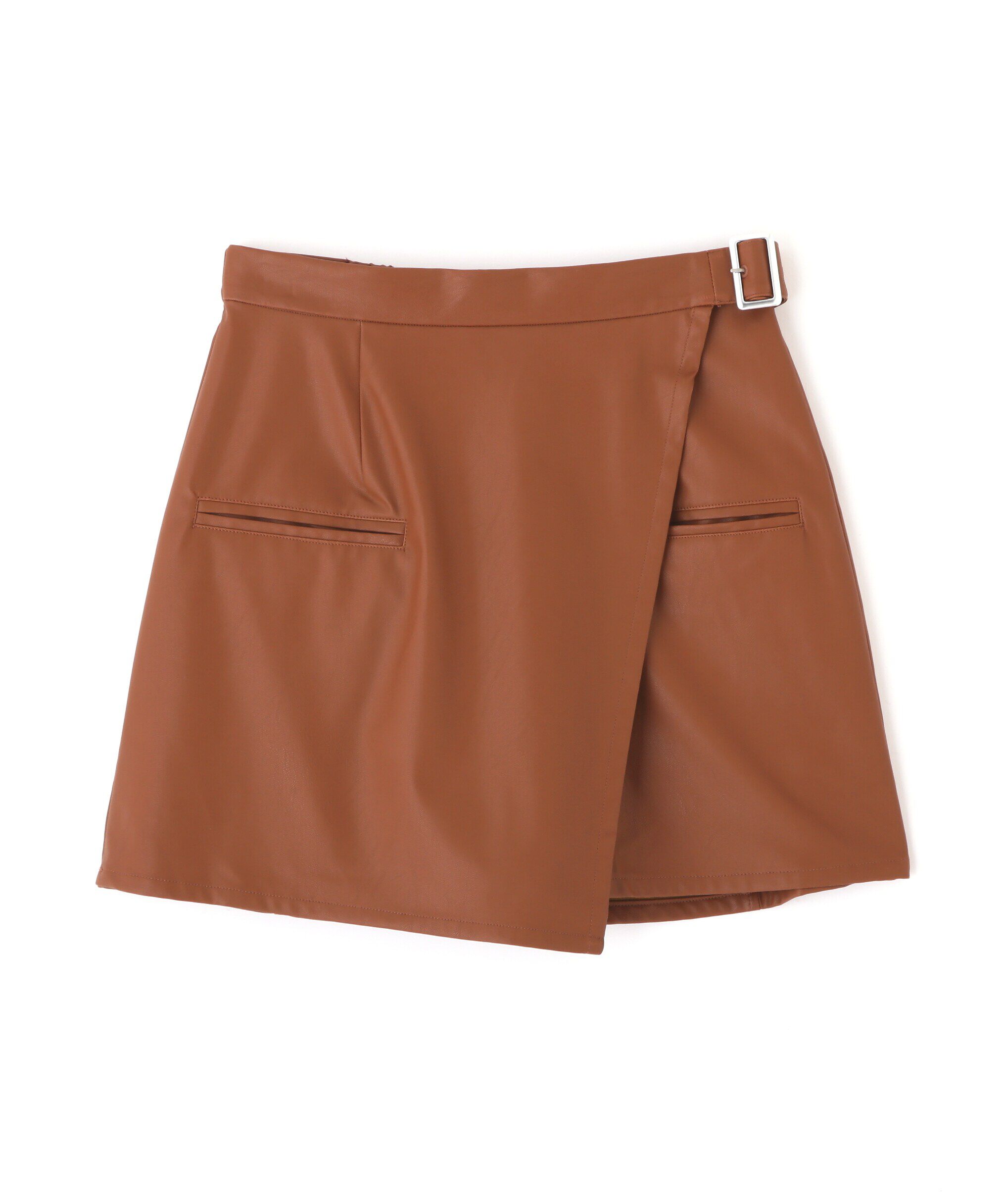  「フェイクレザーミニスカパン」|スカート|