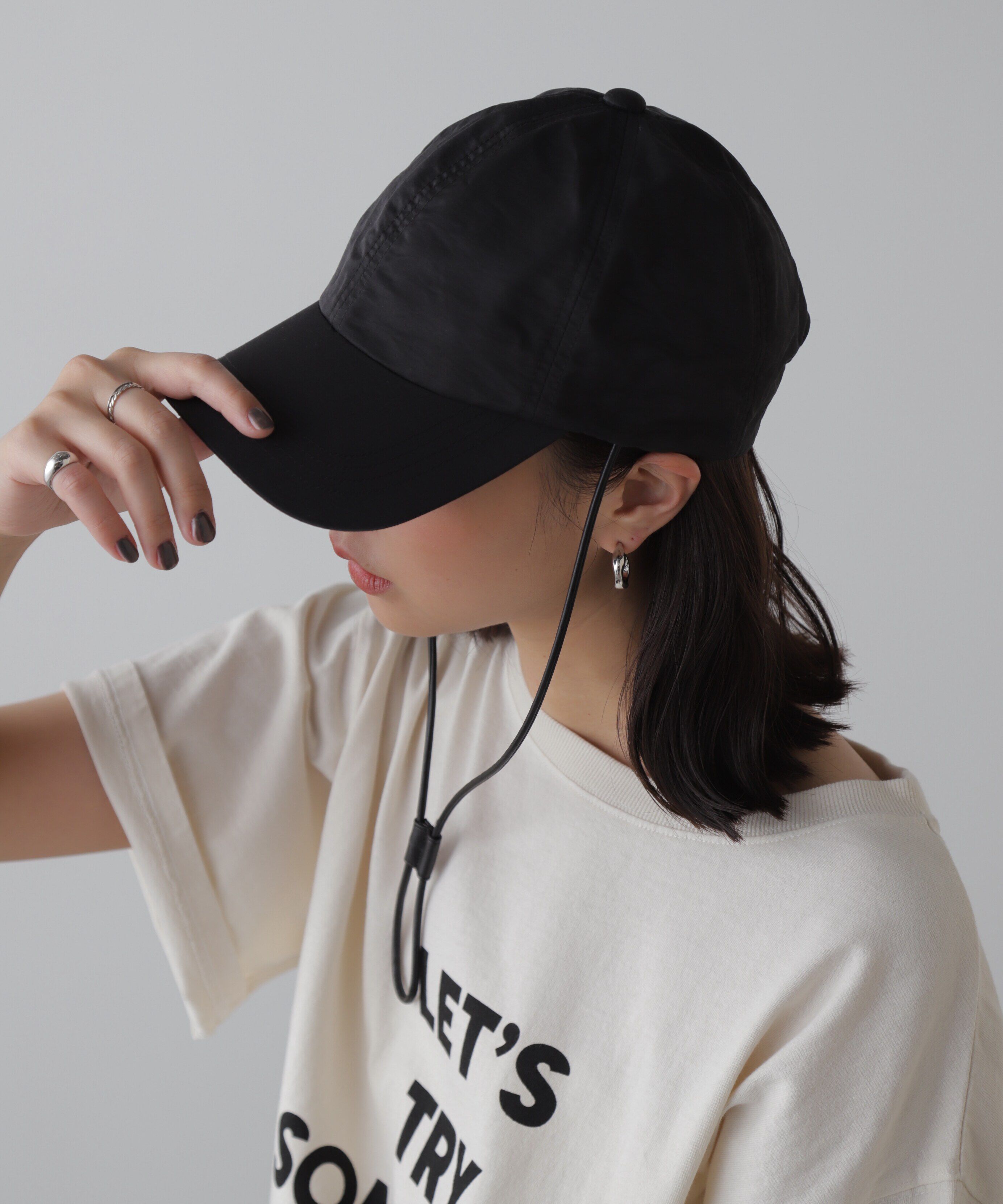  「紐付きキャップ」|ソックス|