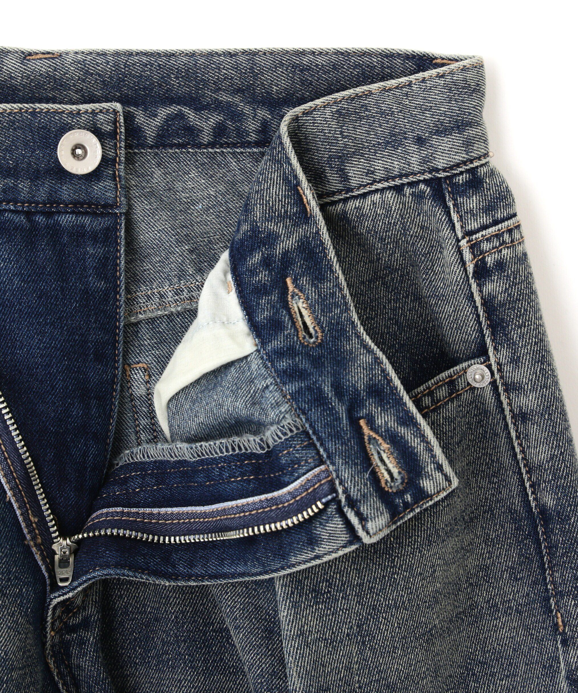  「アシメベルトタックワイドデニムパンツ」|その他|