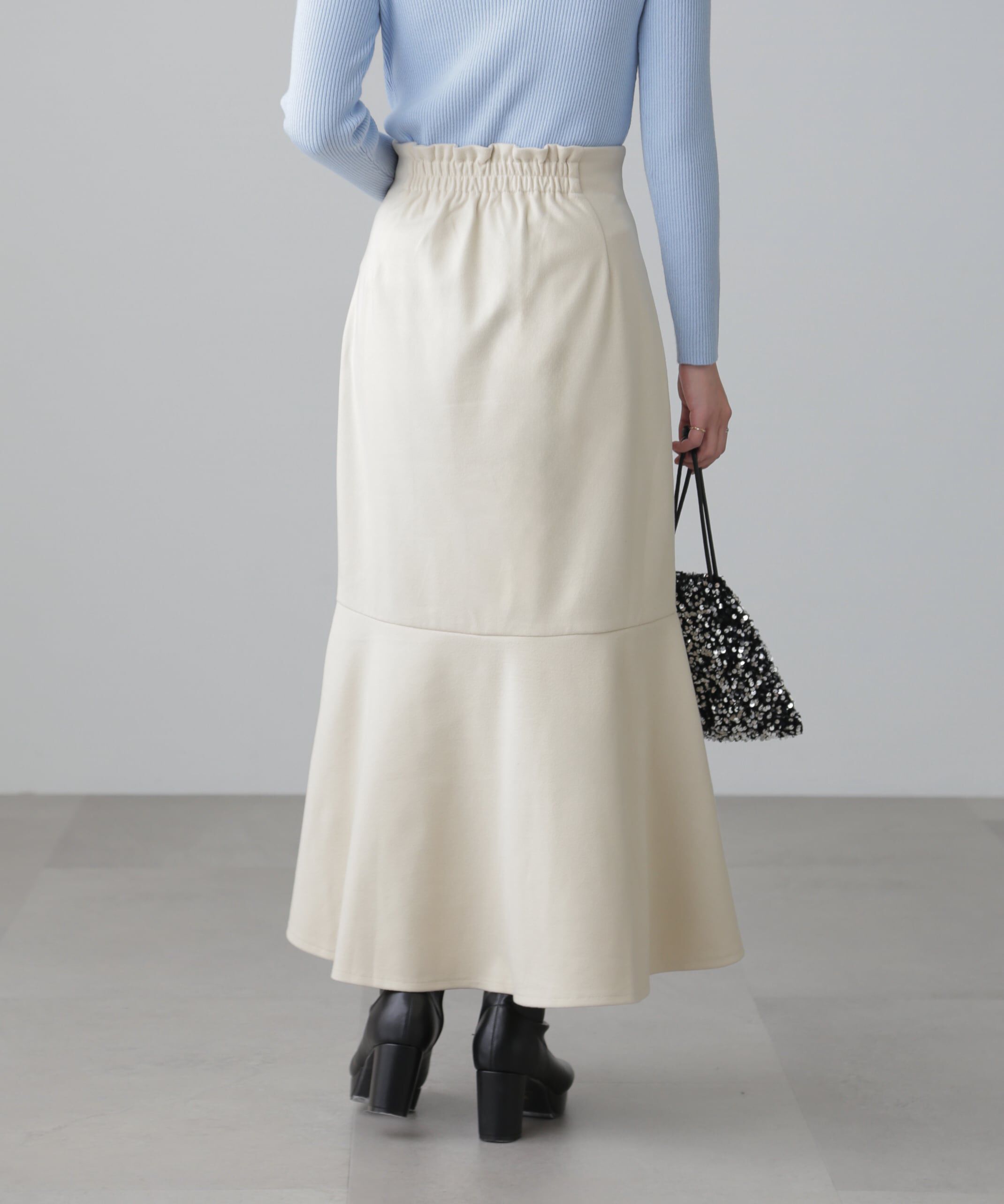  「起毛ストレッチマーメイドスカート」|スカート|