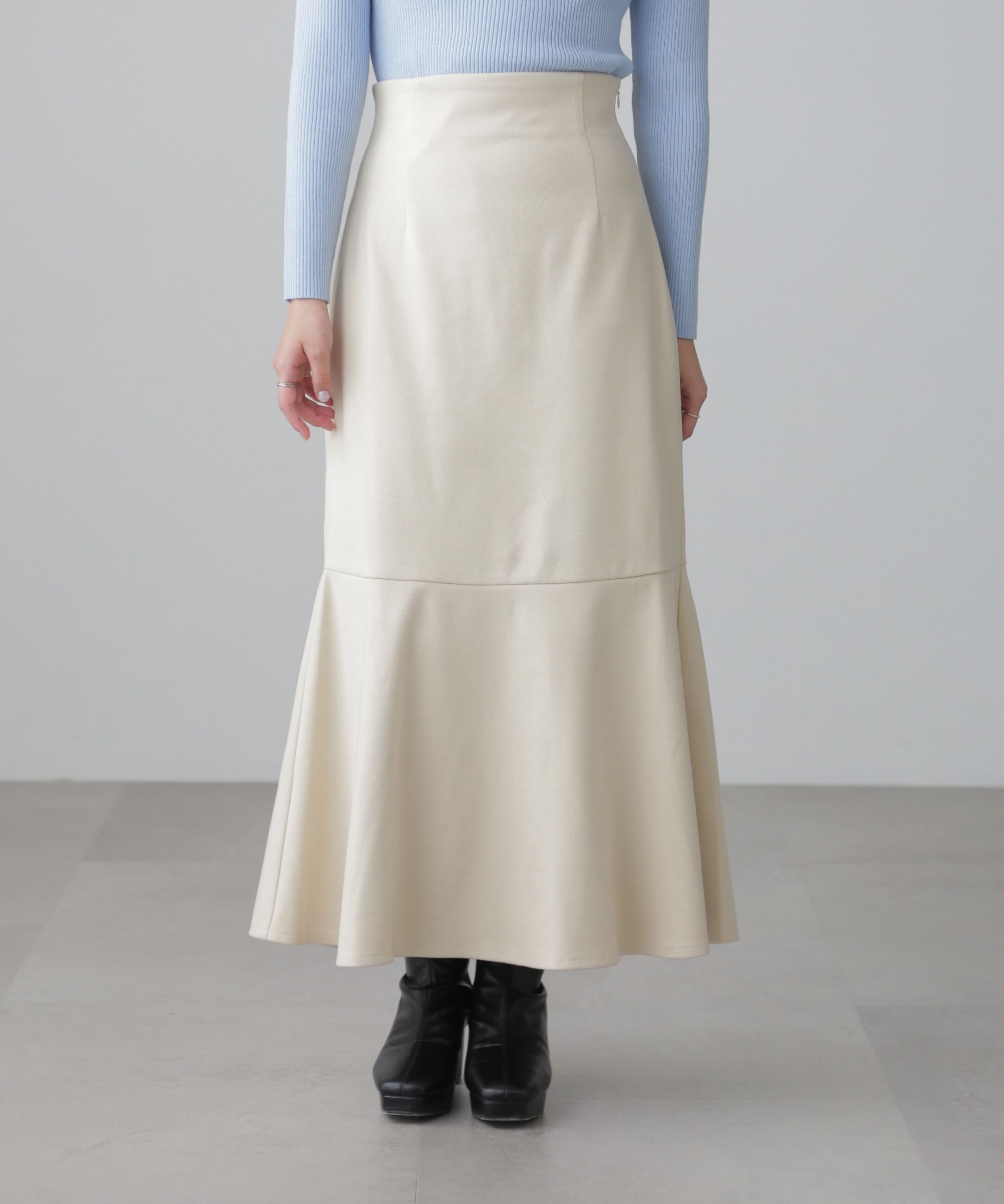  「起毛ストレッチマーメイドスカート」|スカート|