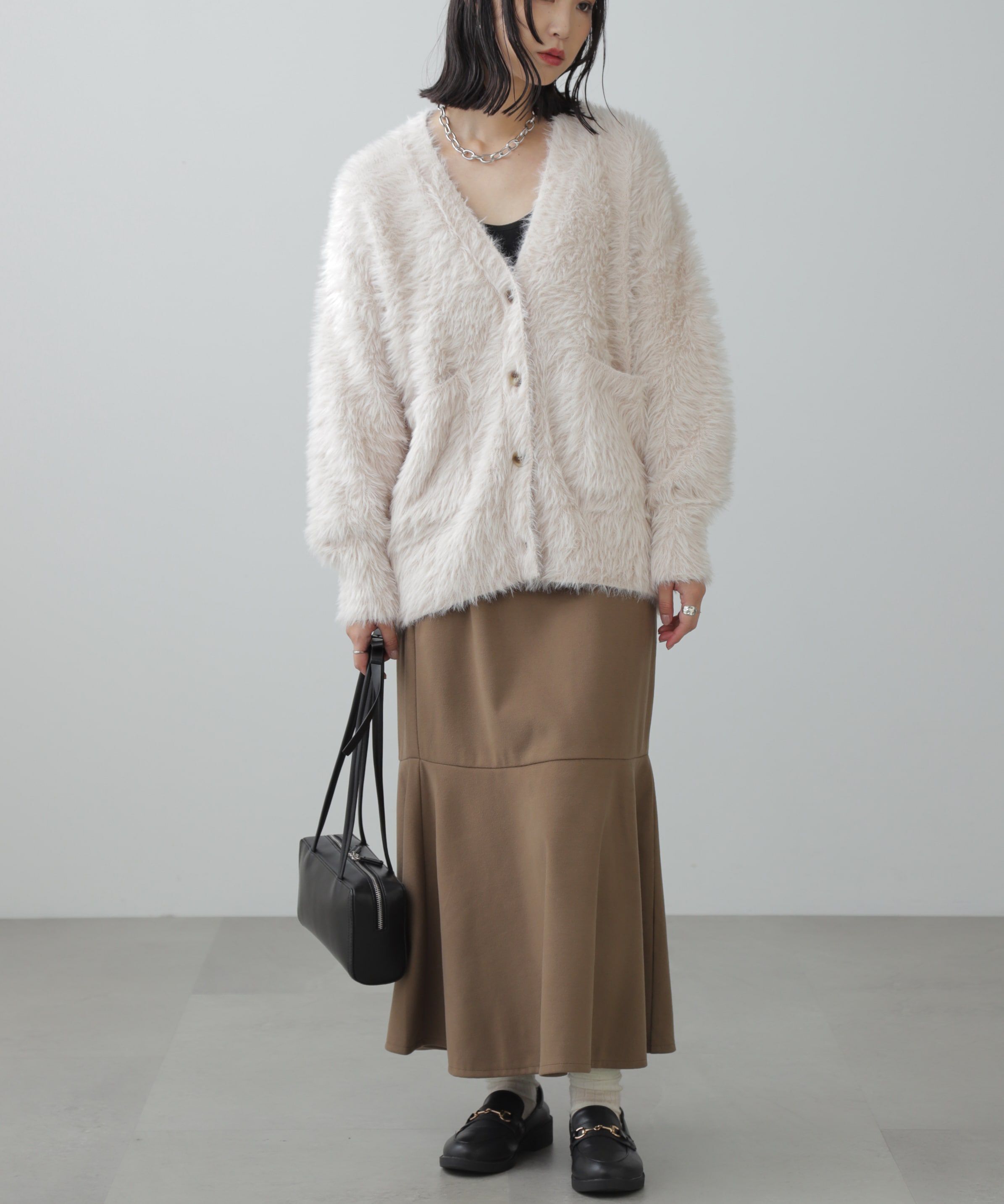  「起毛ストレッチマーメイドスカート」|スカート|