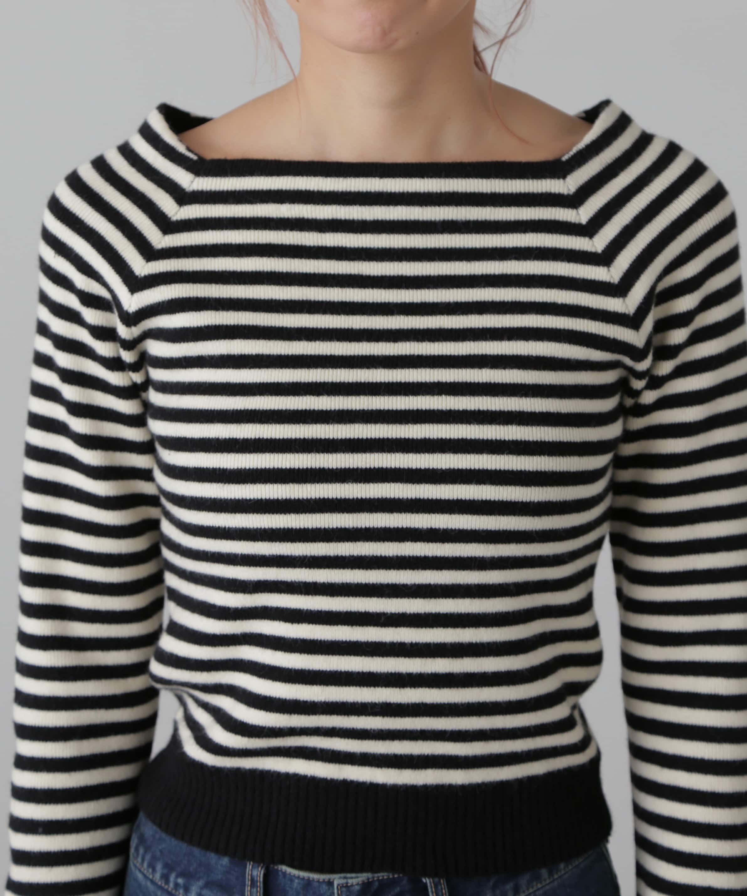  「スクエアネックコンパクトニット」|ニット・セーター|