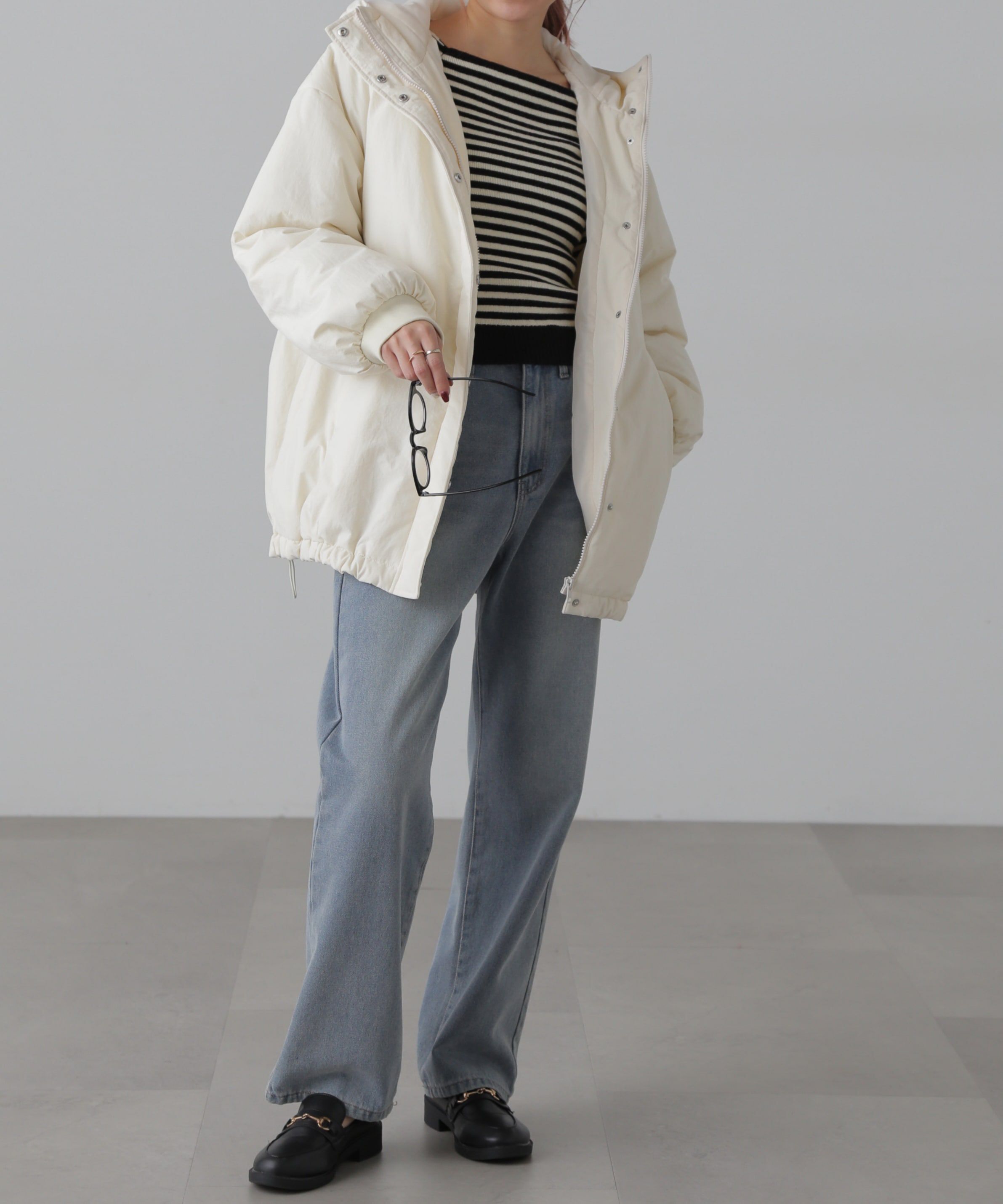  「スクエアネックコンパクトニット」|ニット・セーター|