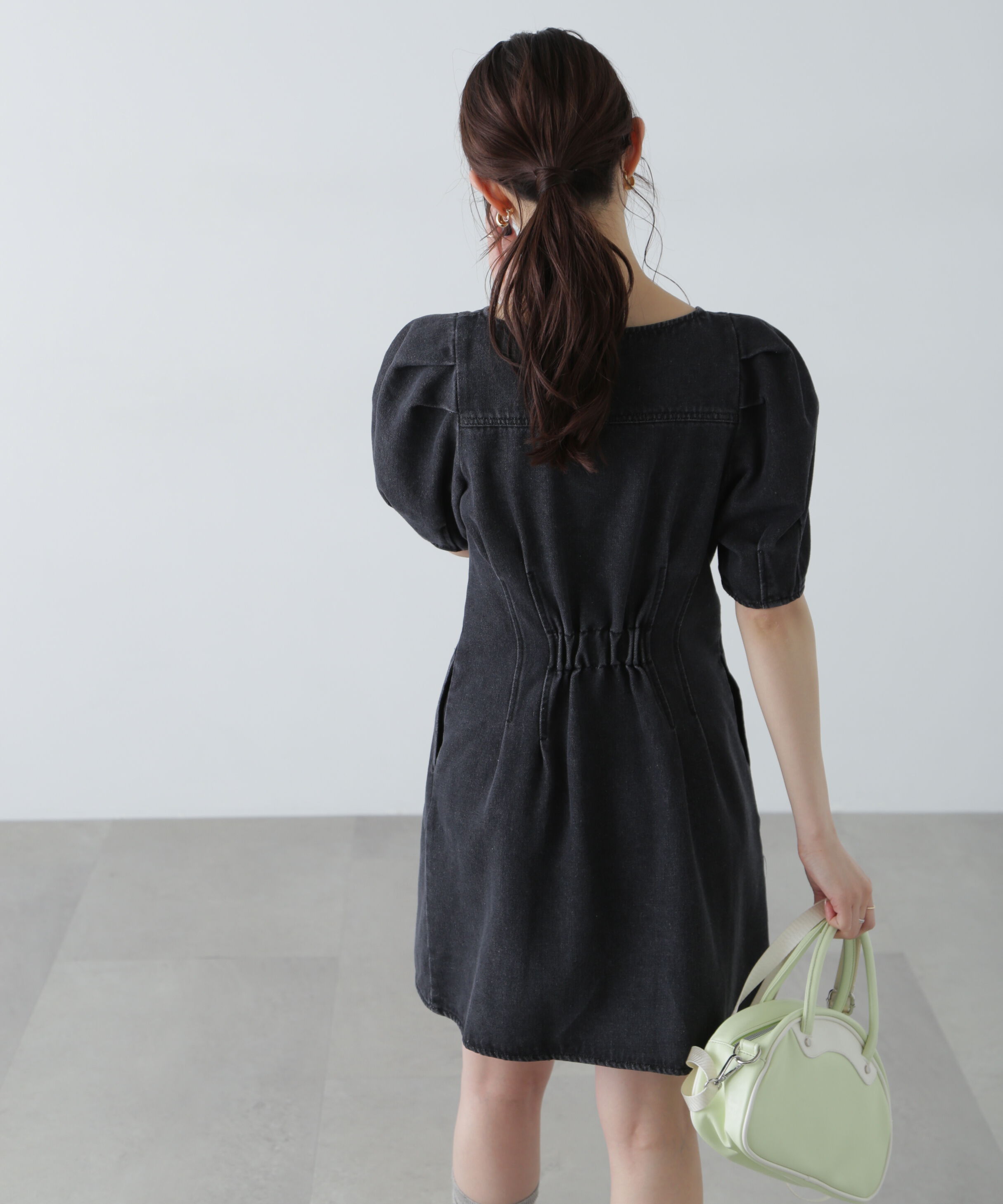  「デニムミニワンピース」|ワンピース|