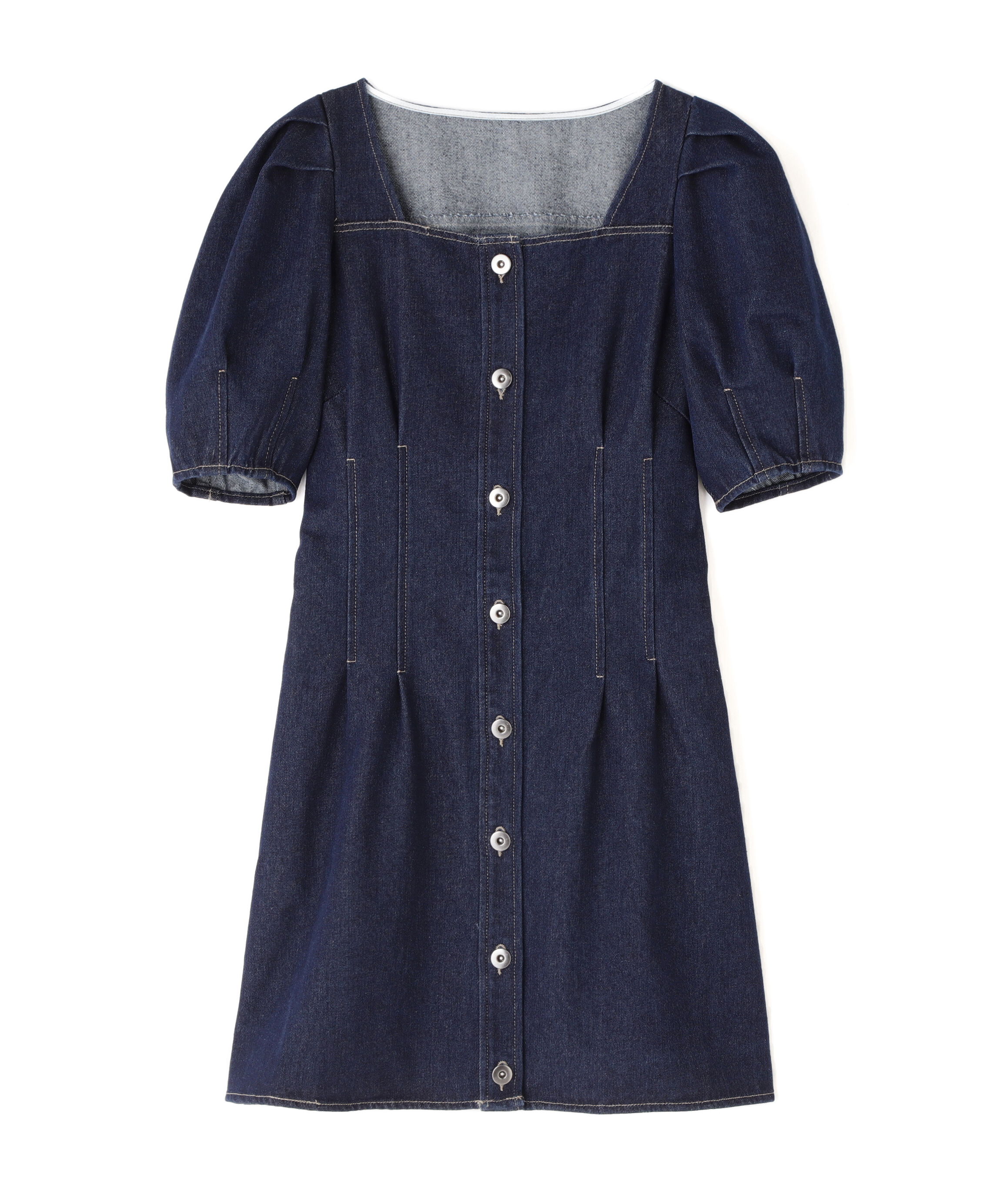  「デニムミニワンピース」|ワンピース|
