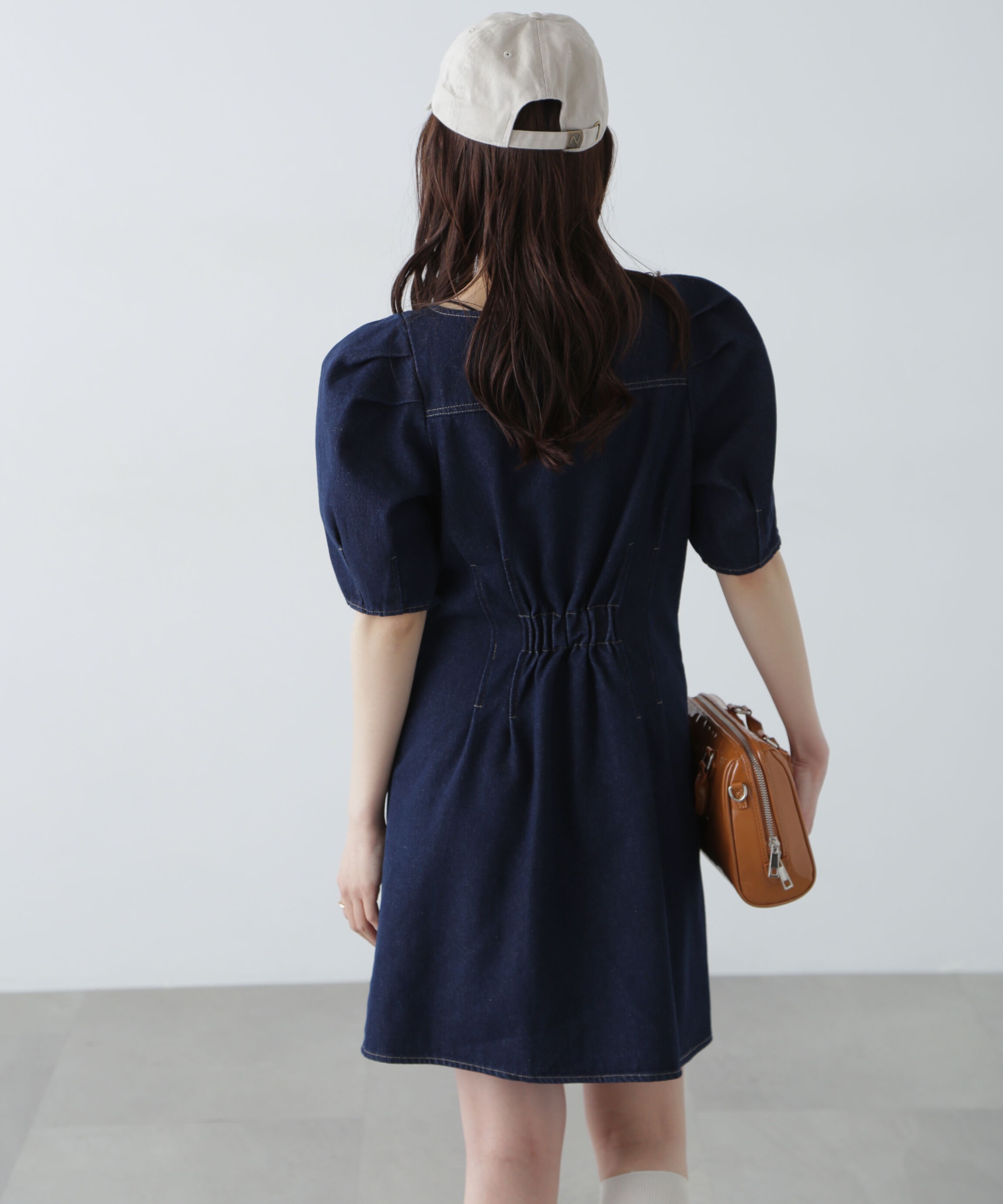  「デニムミニワンピース」|ワンピース|