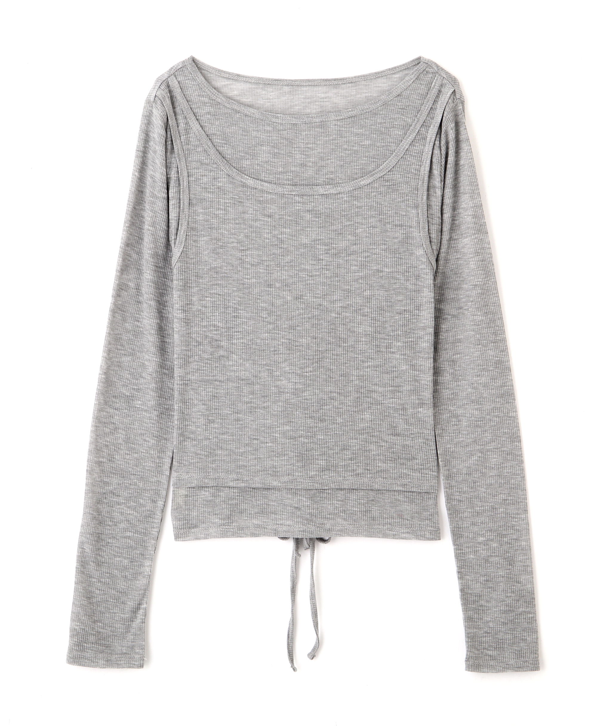  「シアーテレコレイヤードカットソー」|Tシャツ・カットソー|