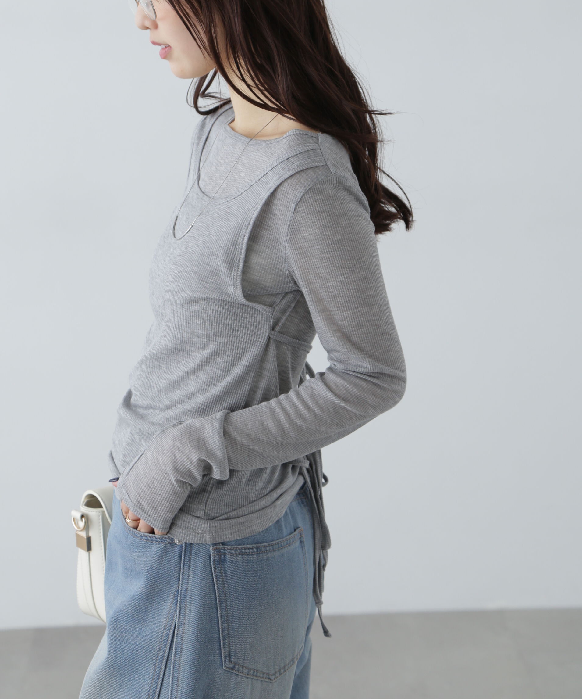  「シアーテレコレイヤードカットソー」|Tシャツ・カットソー|