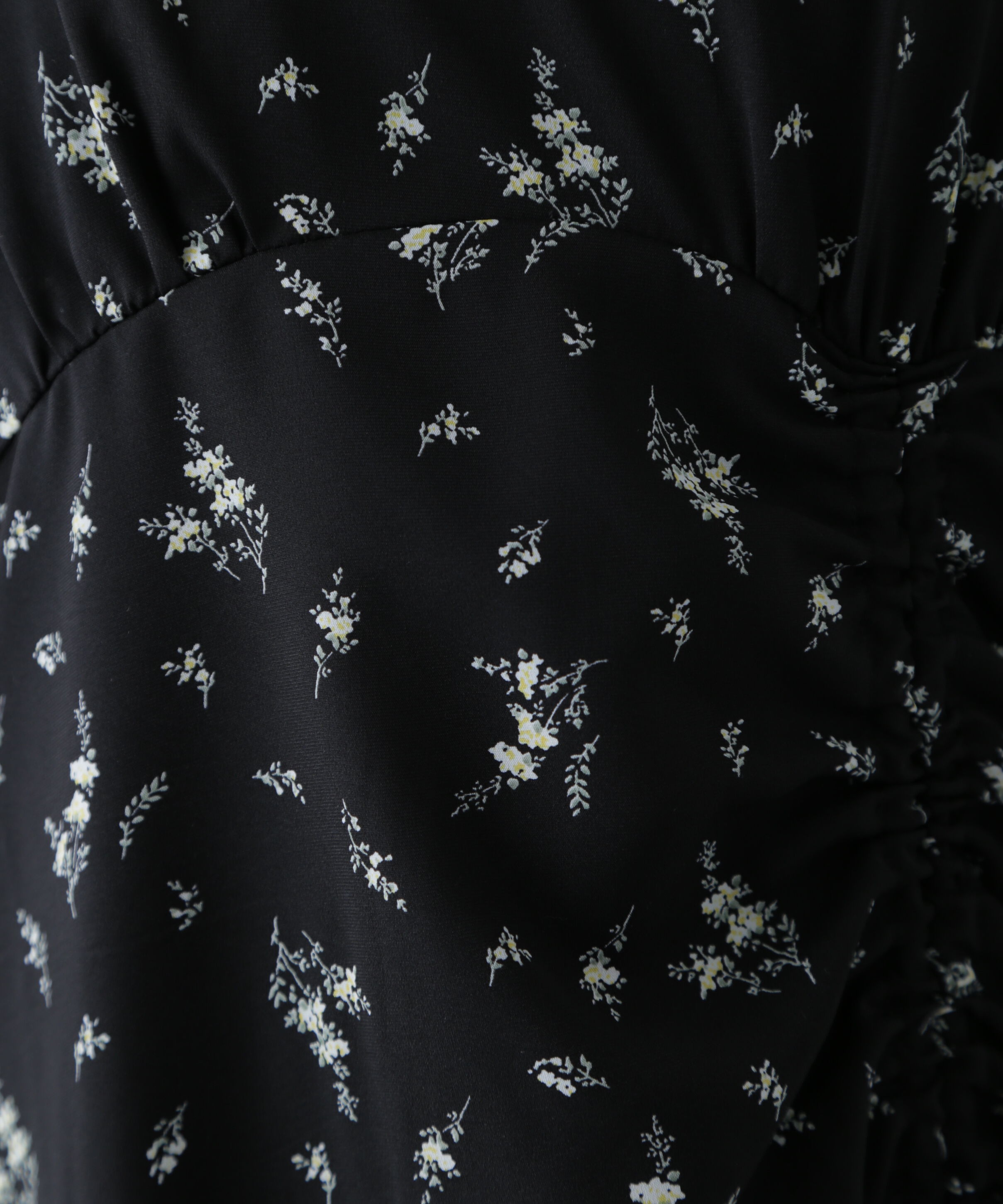  「フラワープリントパフスリーブワンピース」|ワンピース|