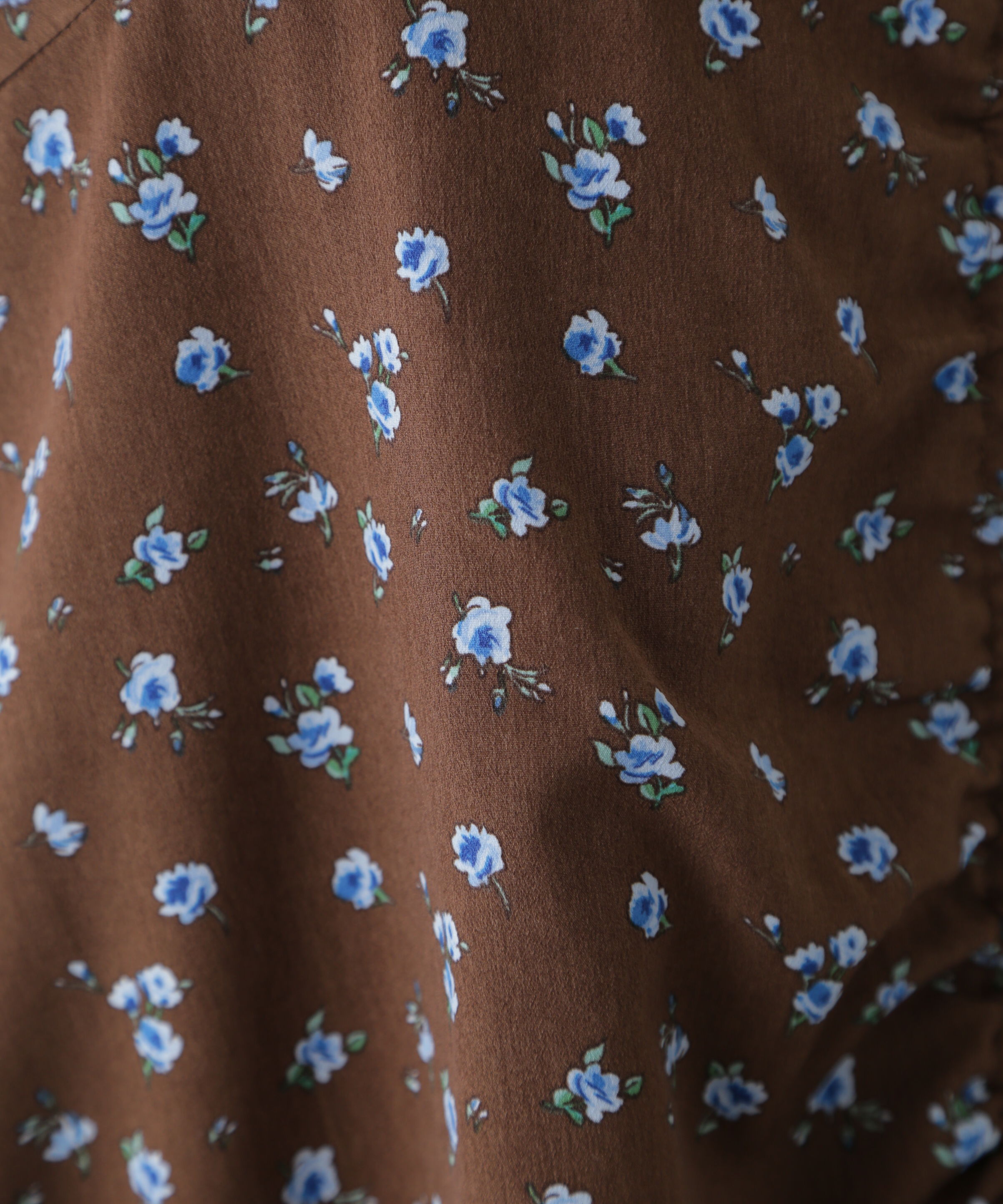  「フラワープリントパフスリーブワンピース」|ワンピース|