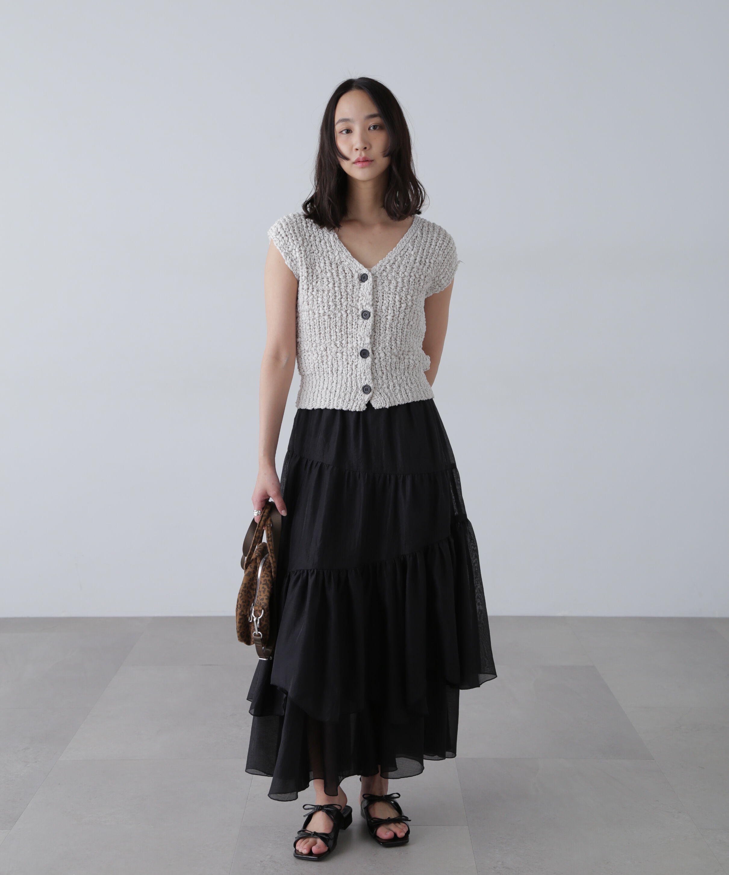  「シアーランダムフリルスカート」|スカート|