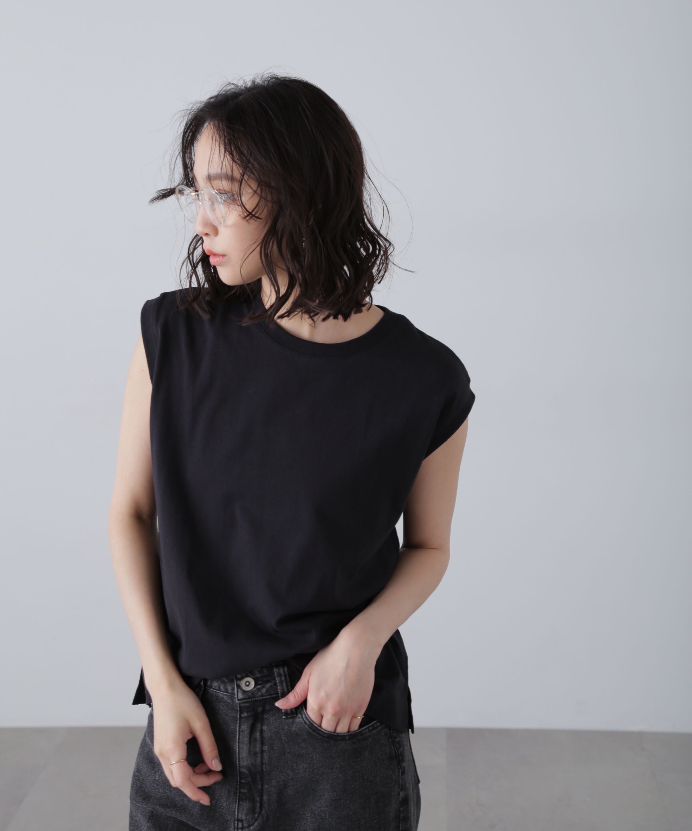  「USAコットンフレンチスリーブTシャツ」|Tシャツ・カットソー|