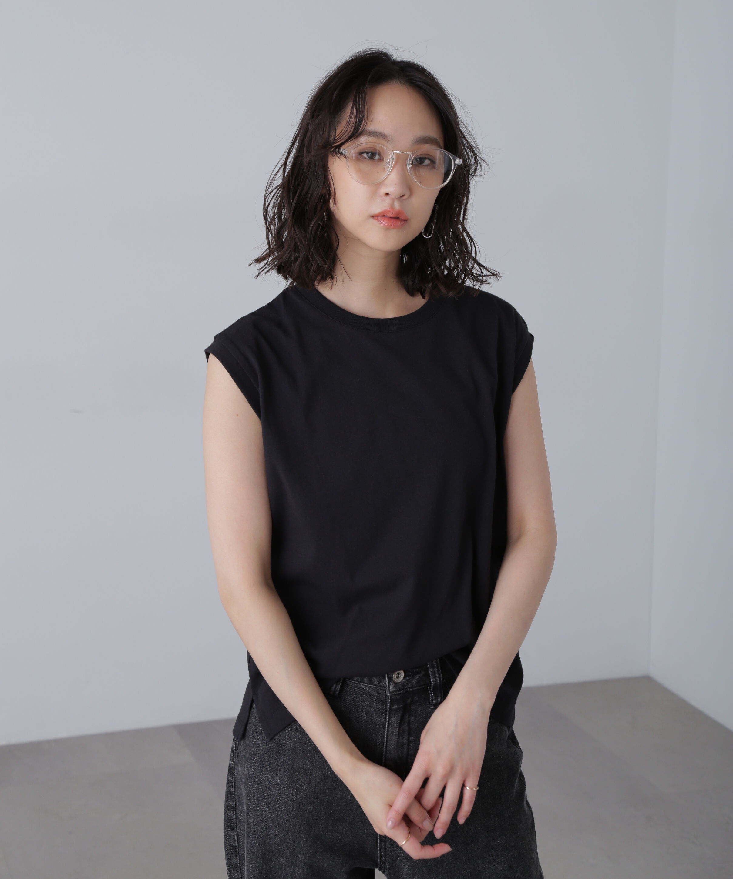  「USAコットンフレンチスリーブTシャツ」|Tシャツ・カットソー|