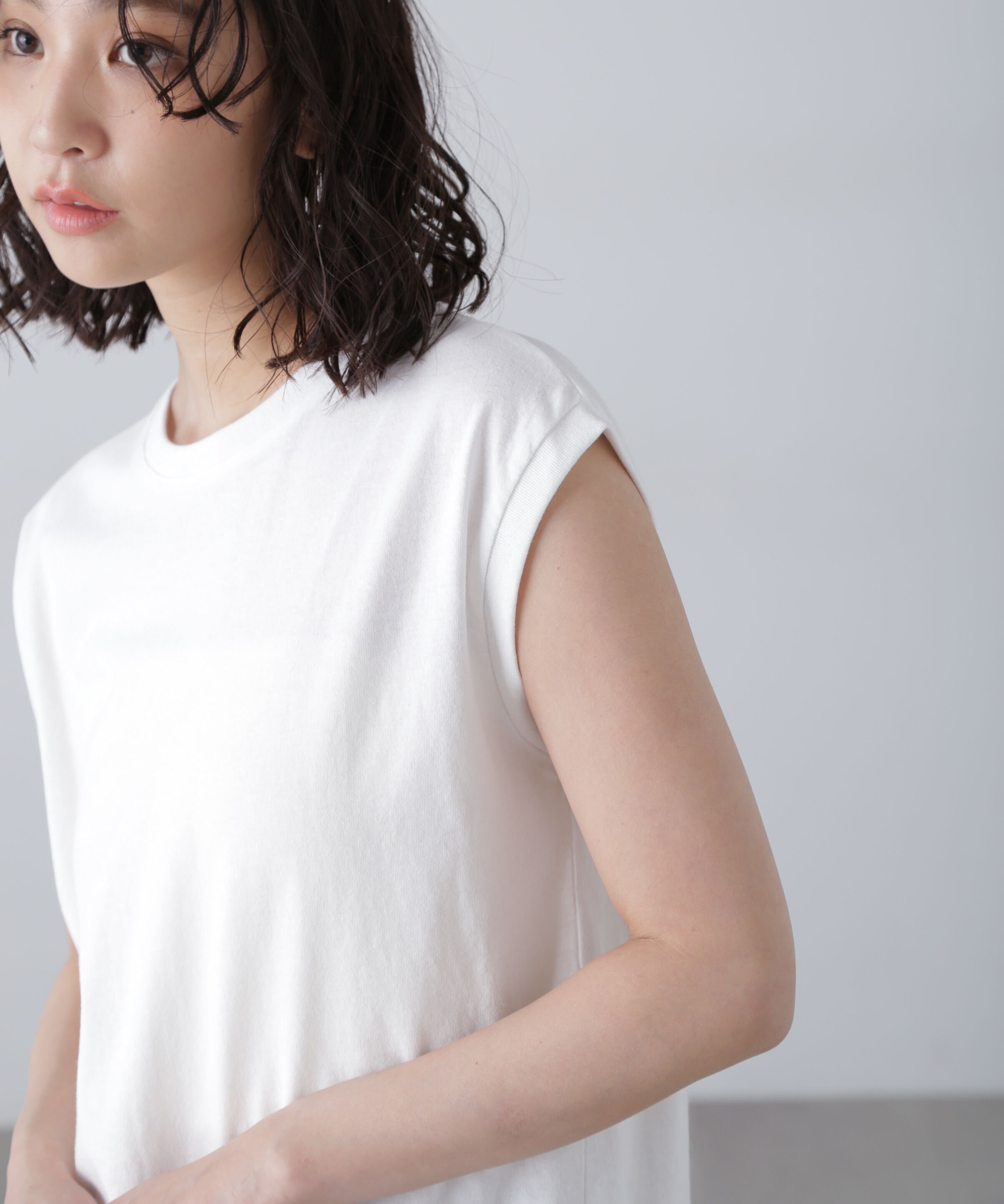  「USAコットンフレンチスリーブTシャツ」|Tシャツ・カットソー|