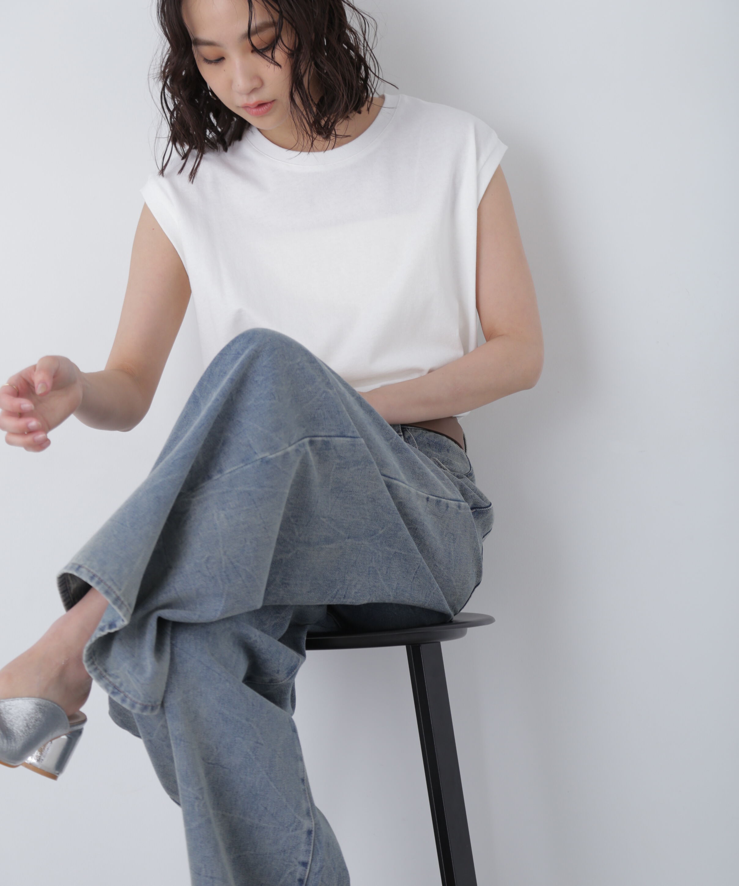  「USAコットンフレンチスリーブTシャツ」|Tシャツ・カットソー|