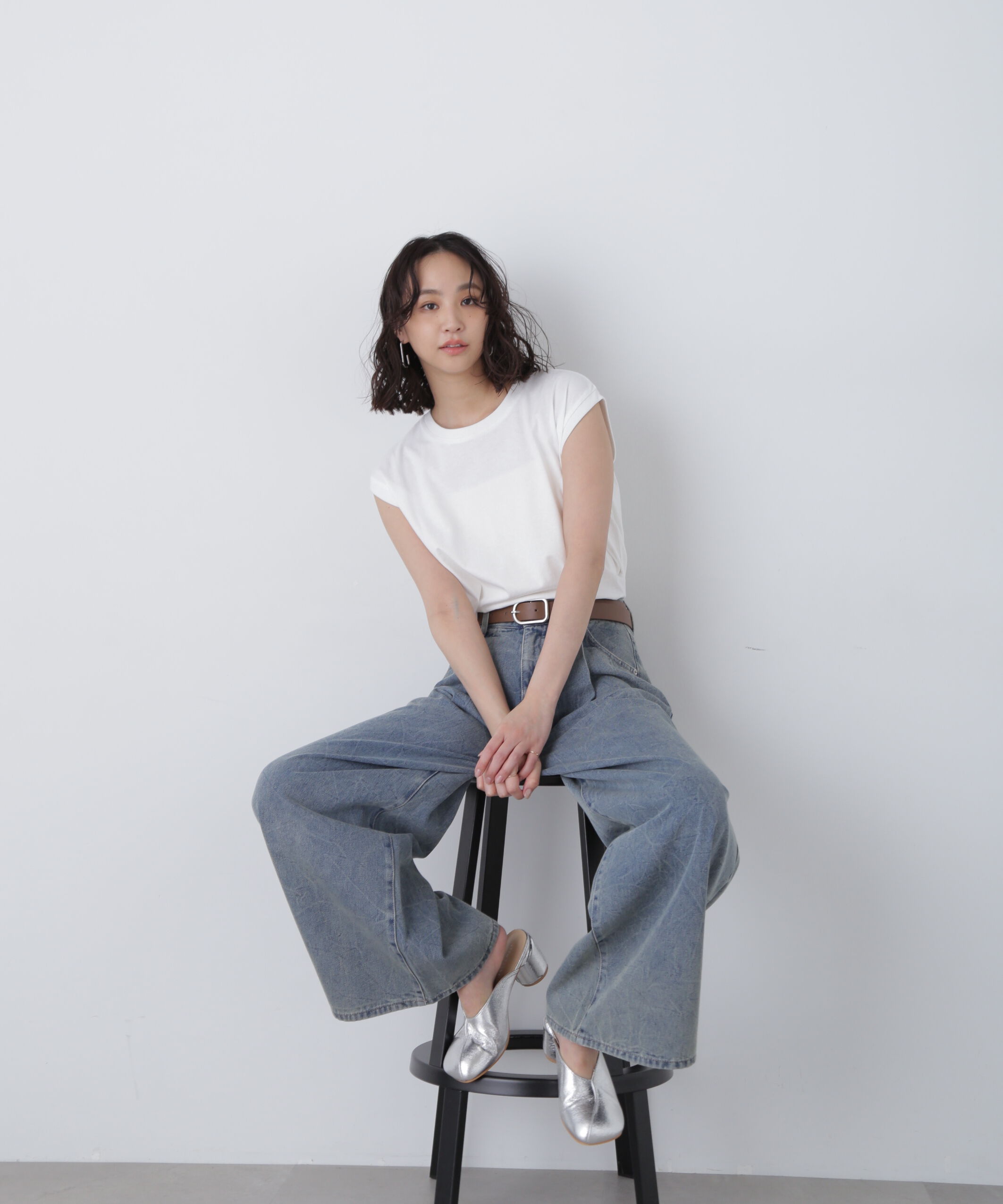  「USAコットンフレンチスリーブTシャツ」|Tシャツ・カットソー|