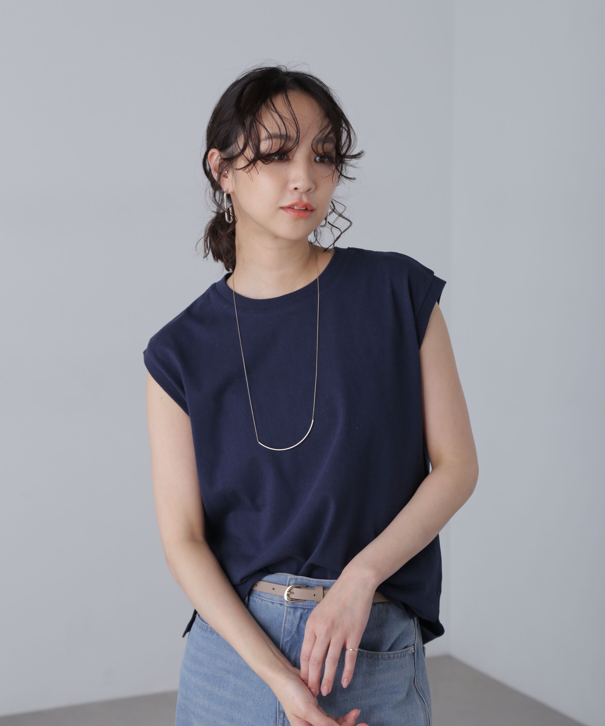  「USAコットンフレンチスリーブTシャツ」|Tシャツ・カットソー|